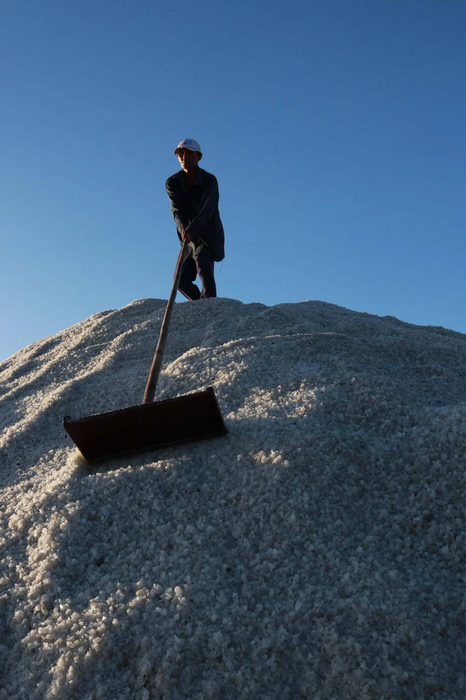 Long Dien salt farmer