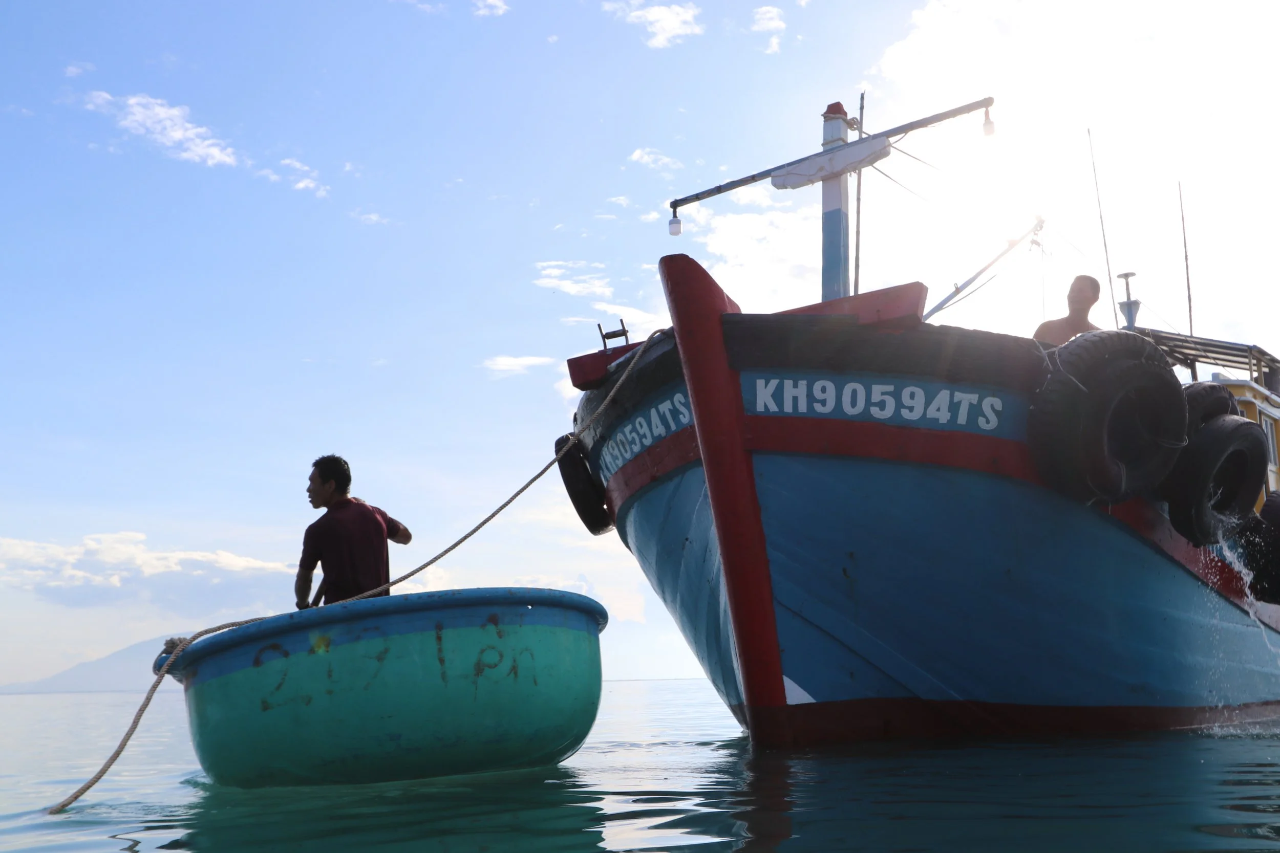 Coracle fishermen, Nha Trang
