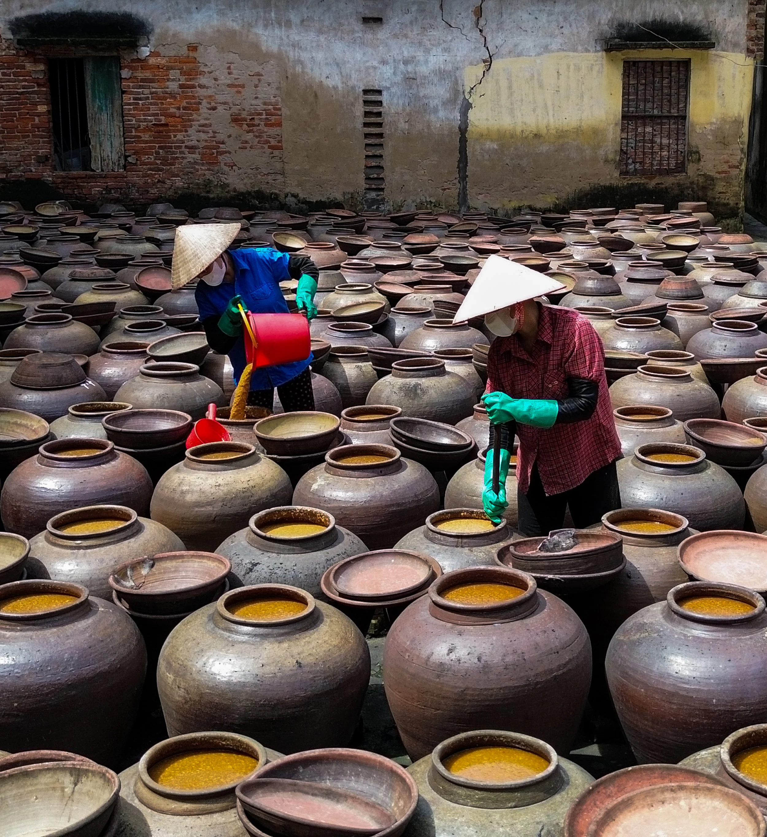 Soy sauce artisans in Hung Yen
