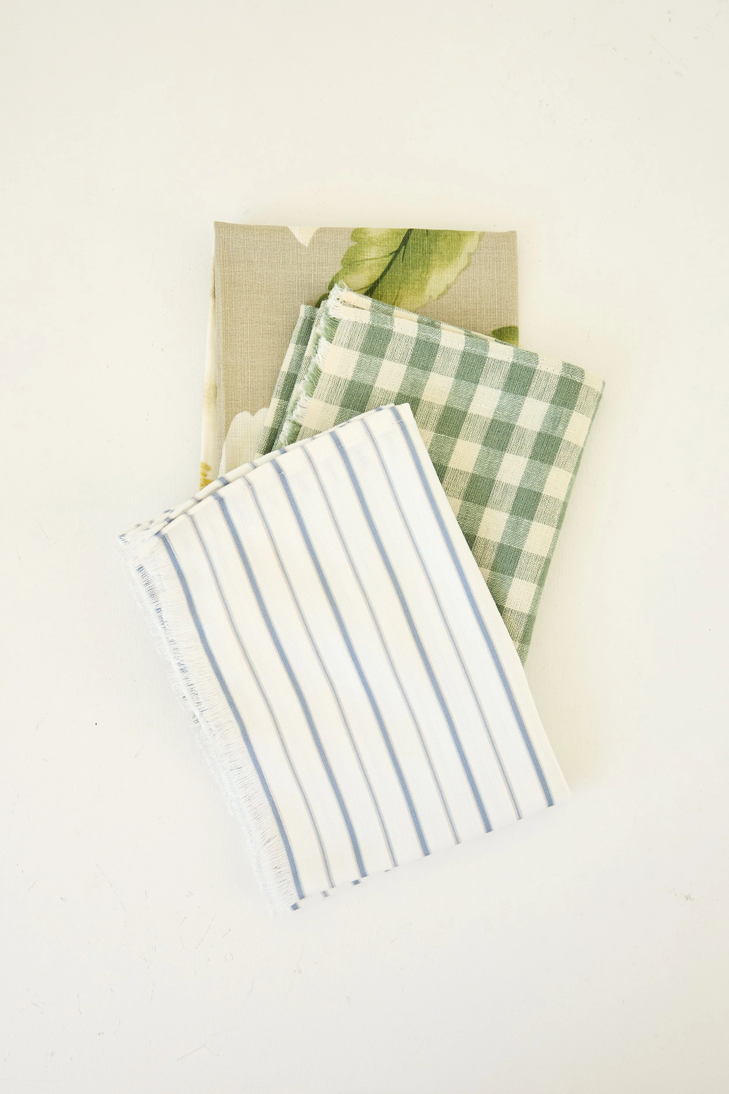 Handmade Linen Tea Towels - Set of 3