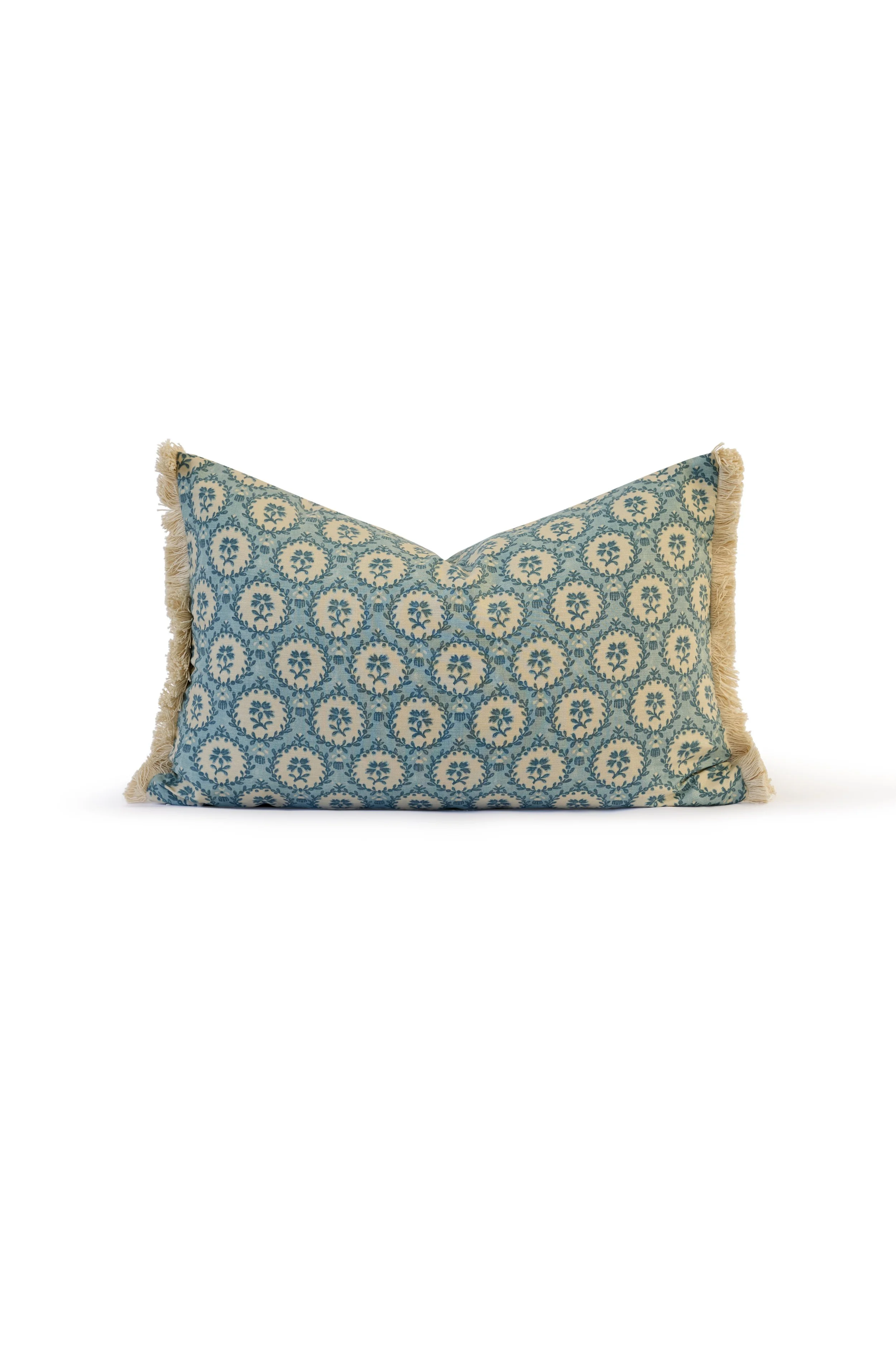 Camellia Cushion in Blue
