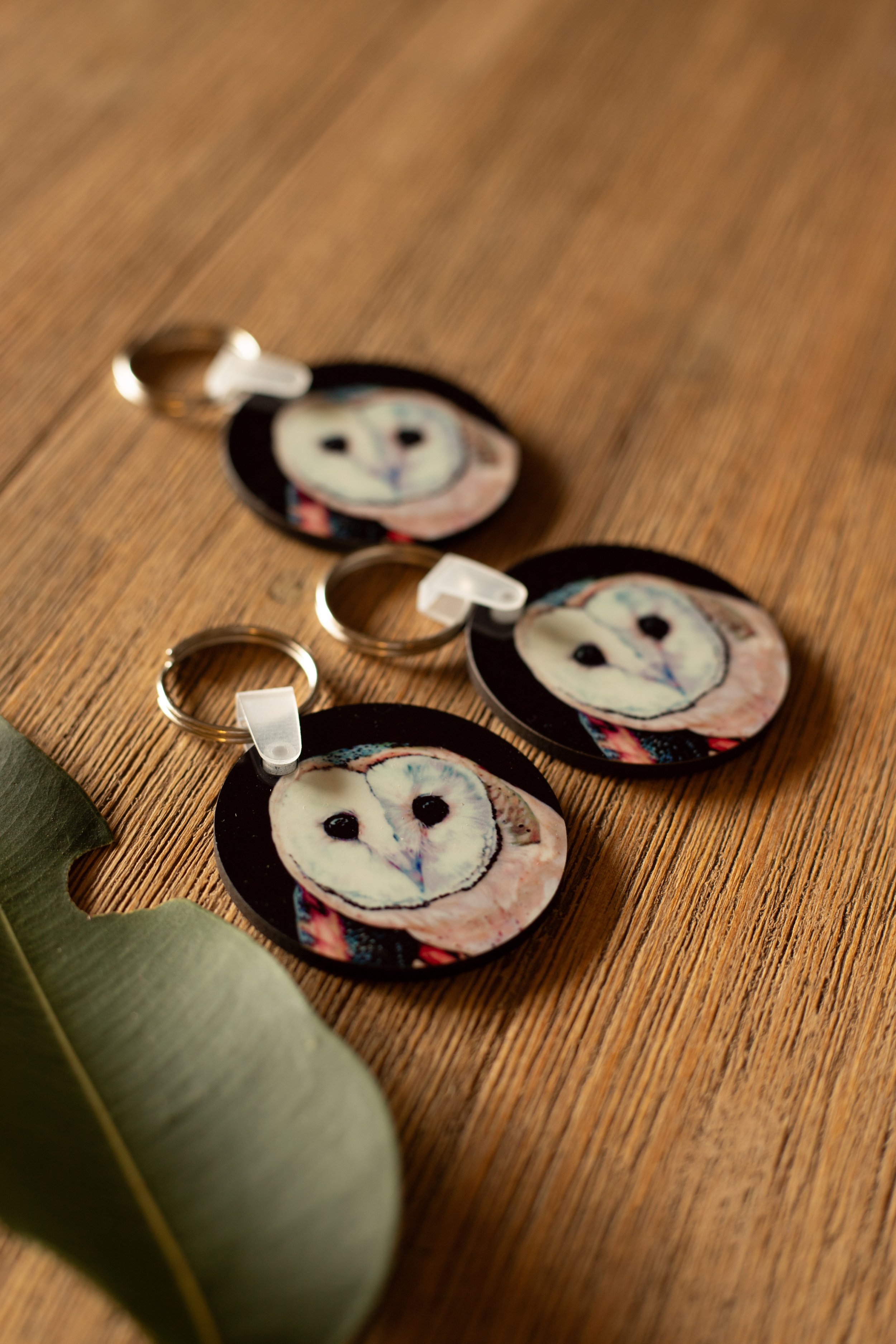 Barn Owl Keyring