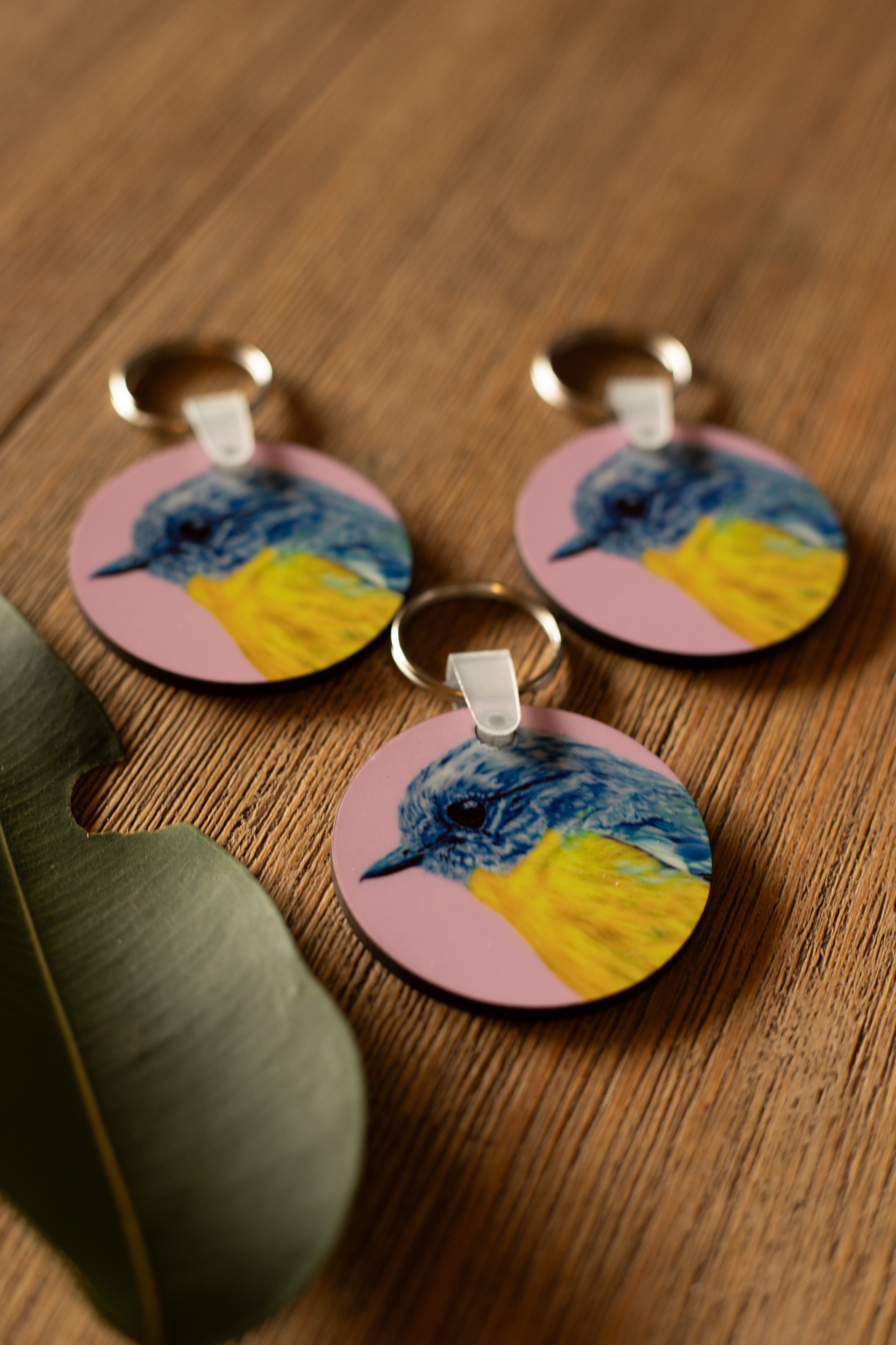 Yellow Easter Robin Keyring