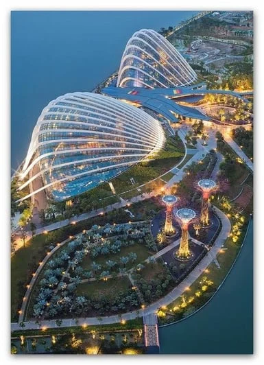 Gardens by the Bay, a landmark sustainable design project by Wilkinson Eyre, showcasing architectural innovation in landscape integration
