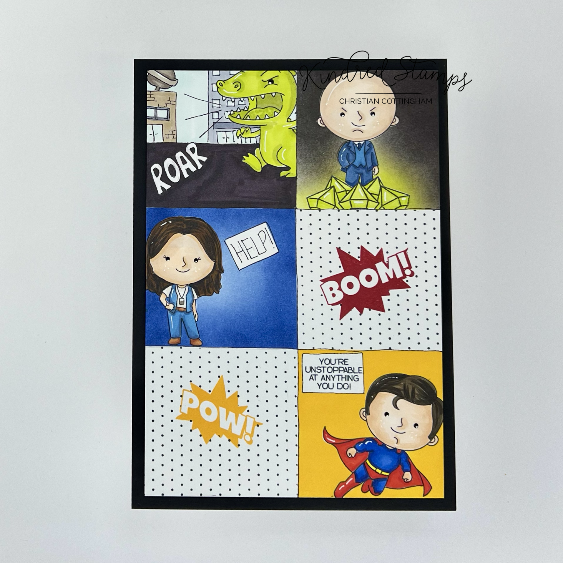 Kindred Stamps July Release: Unstoppable Hero