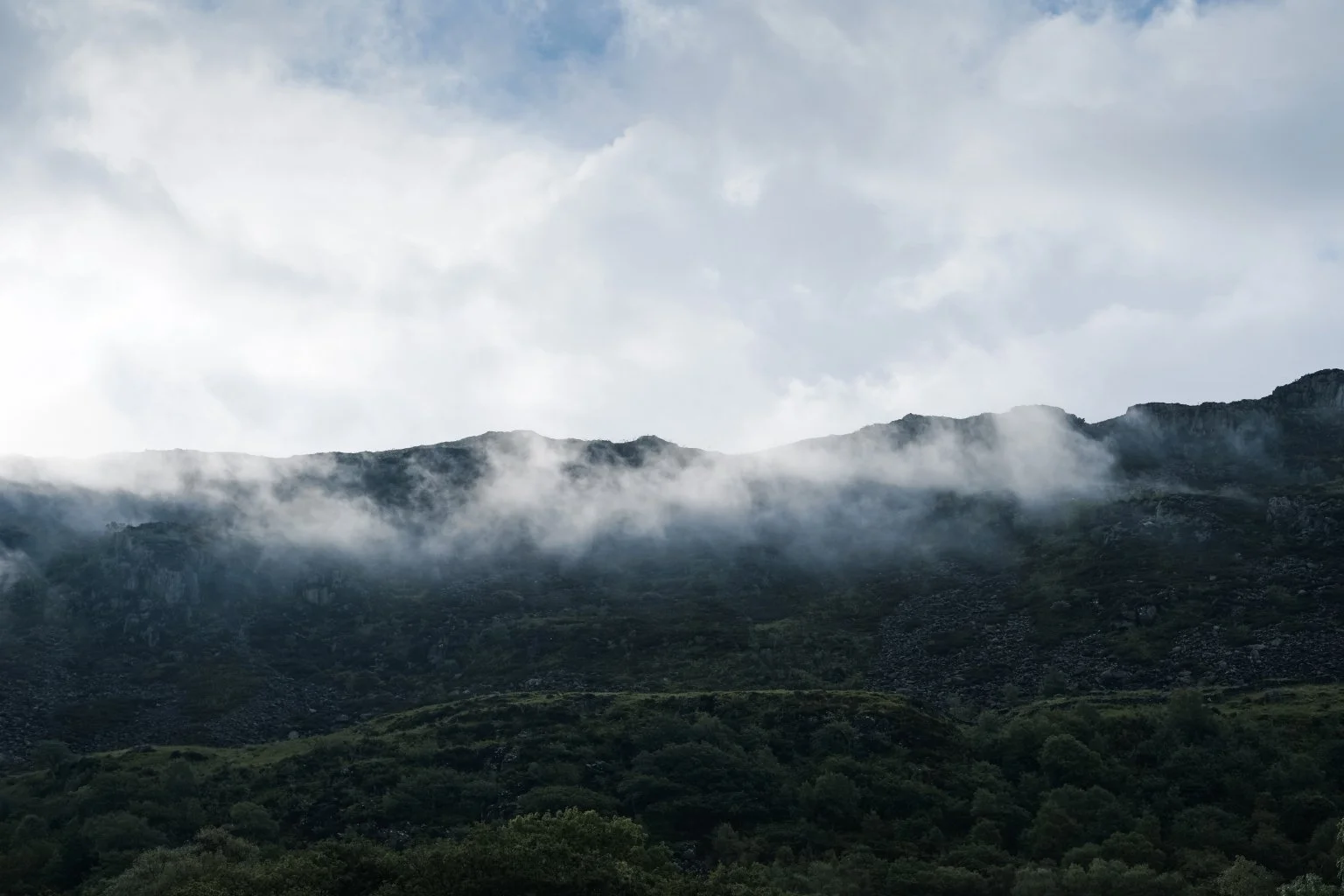  View from the front door at Nook Snowdonia 