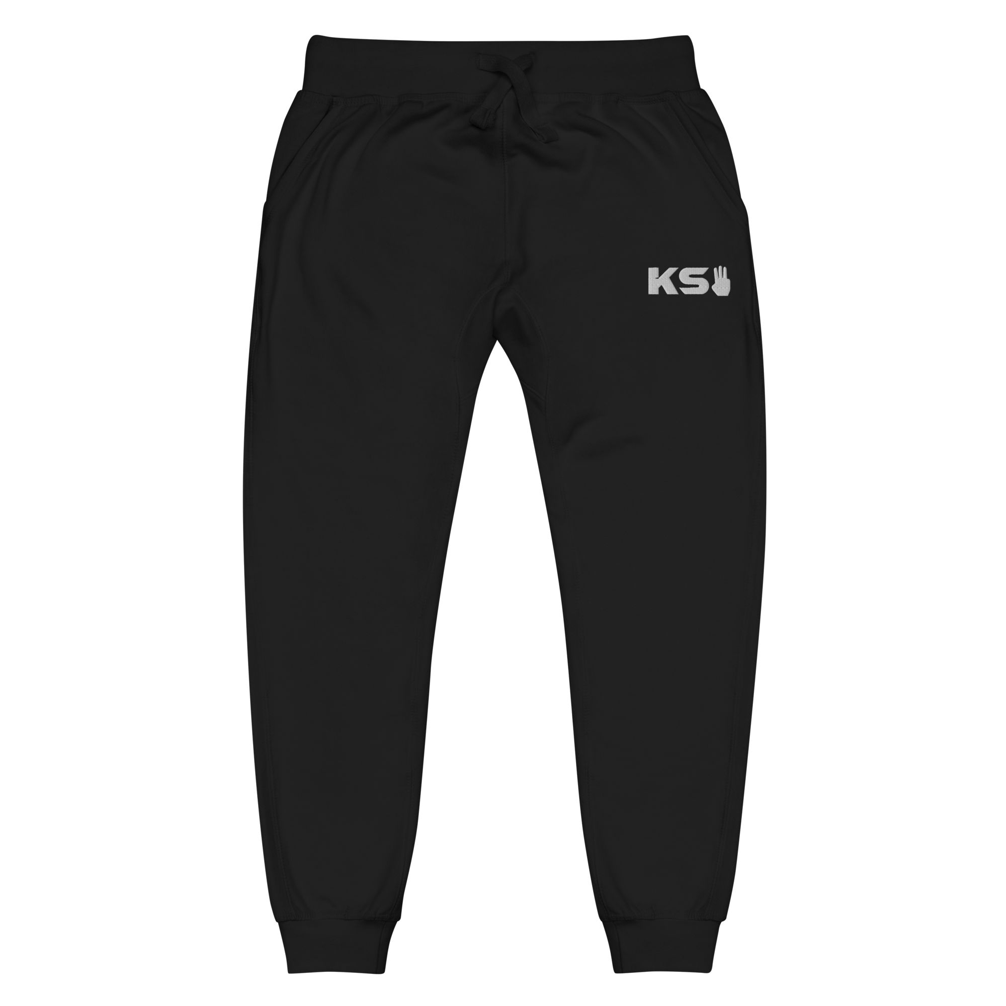 unisex-fleece-sweatpants-black-front-67033932dabb4.png