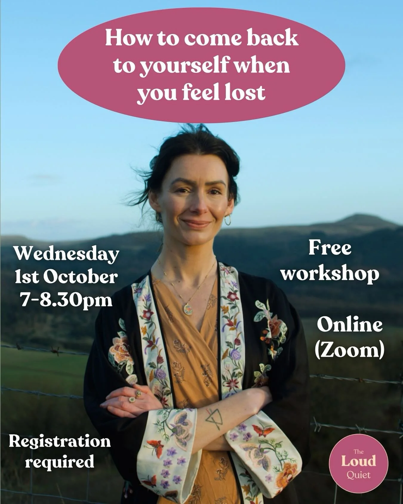 Free online workshop - How to Come Back to Yourself When You Feel Lost 🫶

Zoom - Wednesday 1st October, 7-8.30pm 🫁

Are you feeling an urge for self-connection and restoration as we ease into autumn? ✨🍂 

We all need support with coming back home 