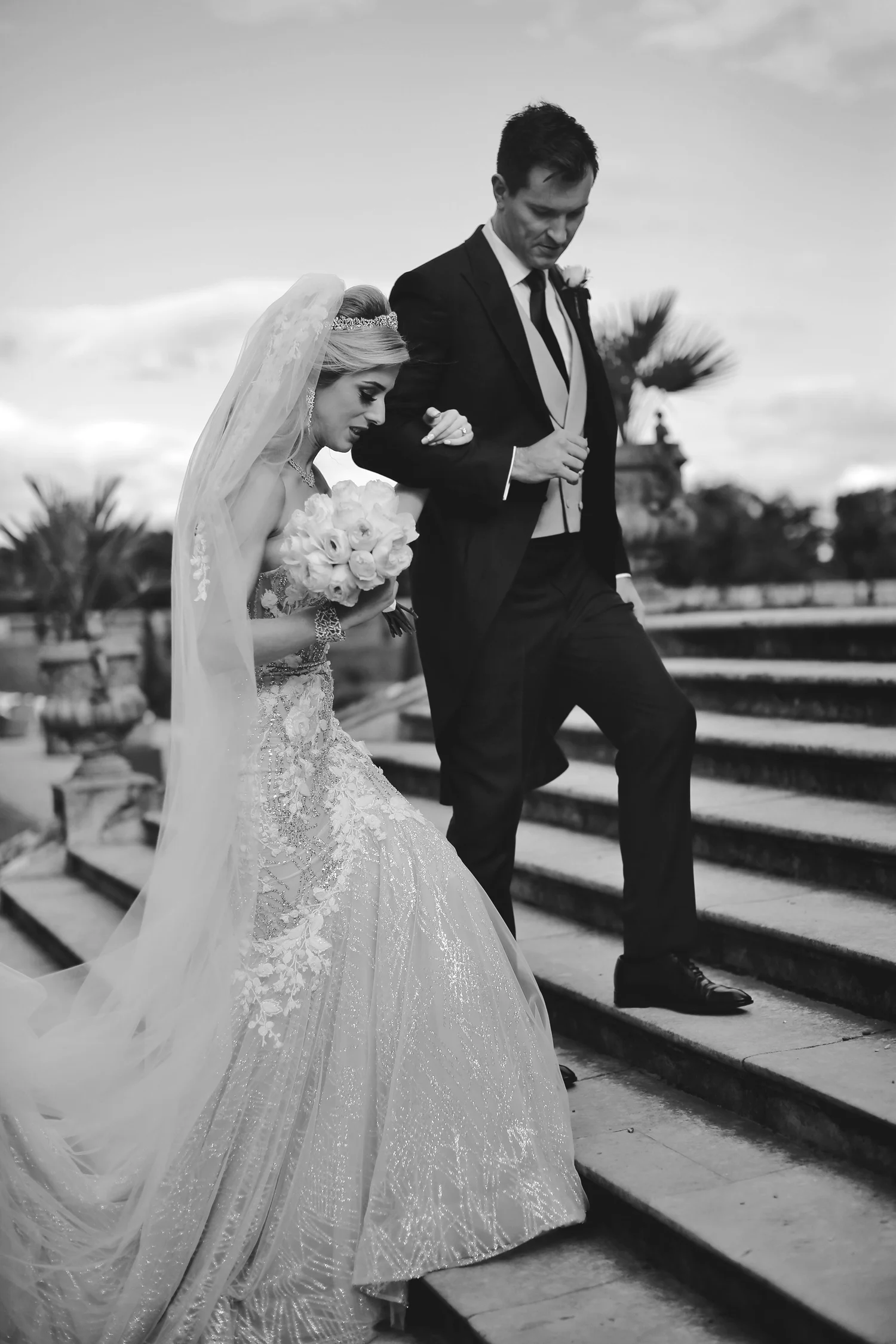 Hampton Court Palace wedding by Brett Harkness