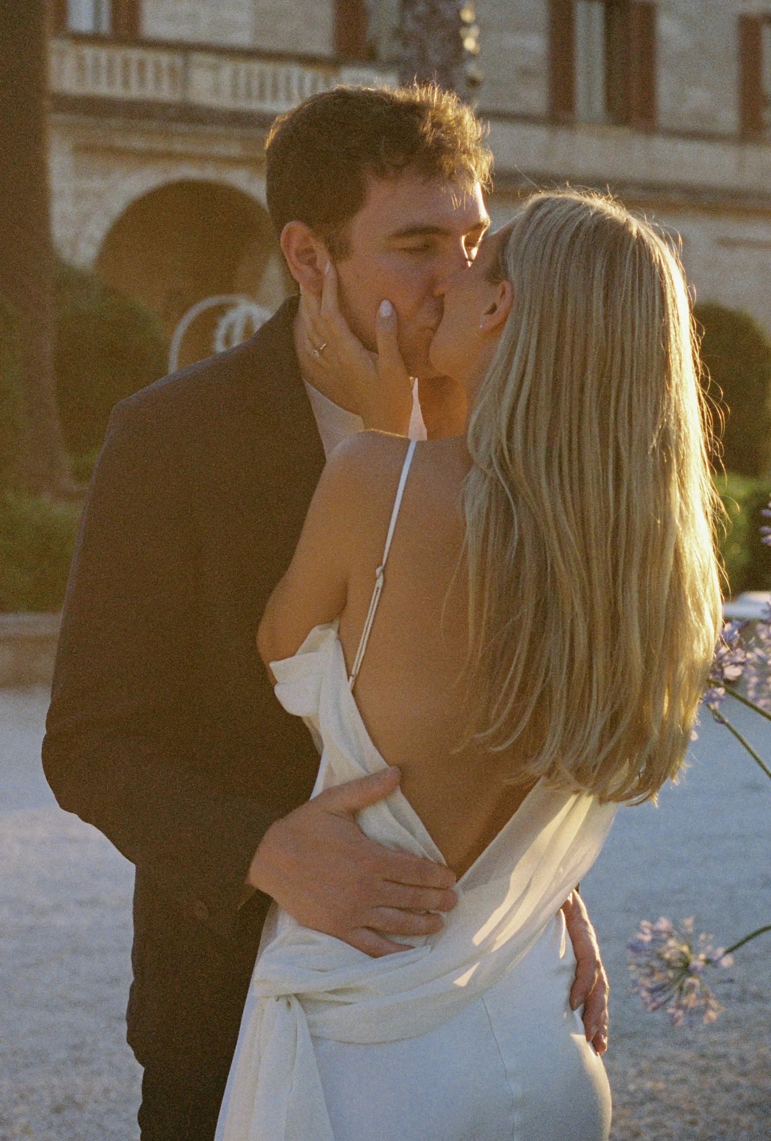 35mm film photograph at a Masseria Salamina wedding in Puglia.