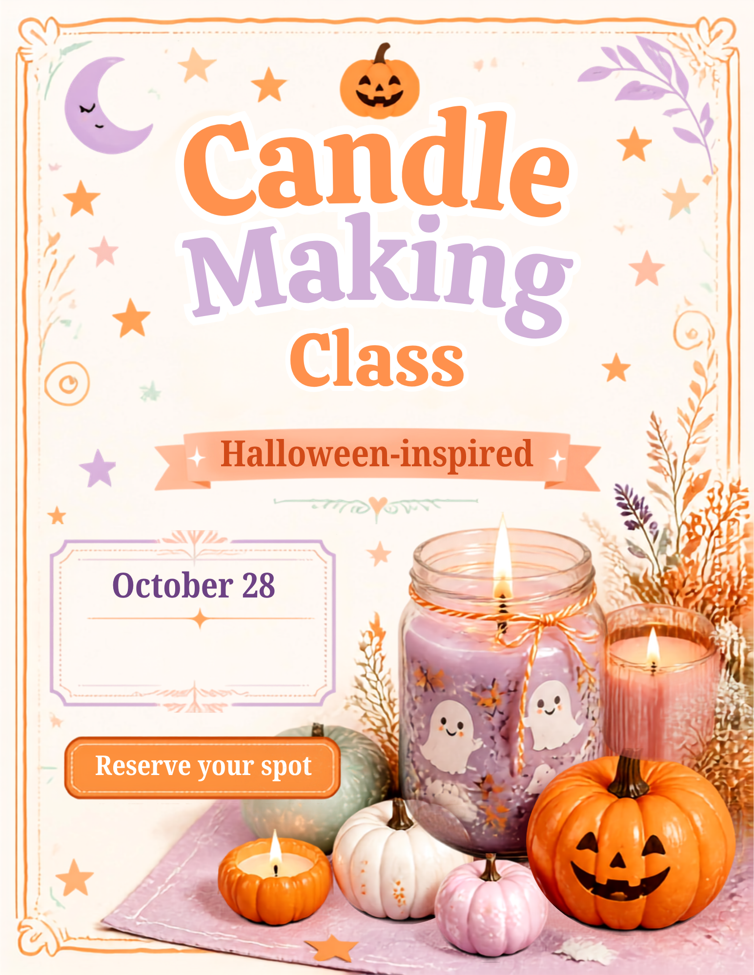 Halloween Candle Making Class | Round Rock, TX 