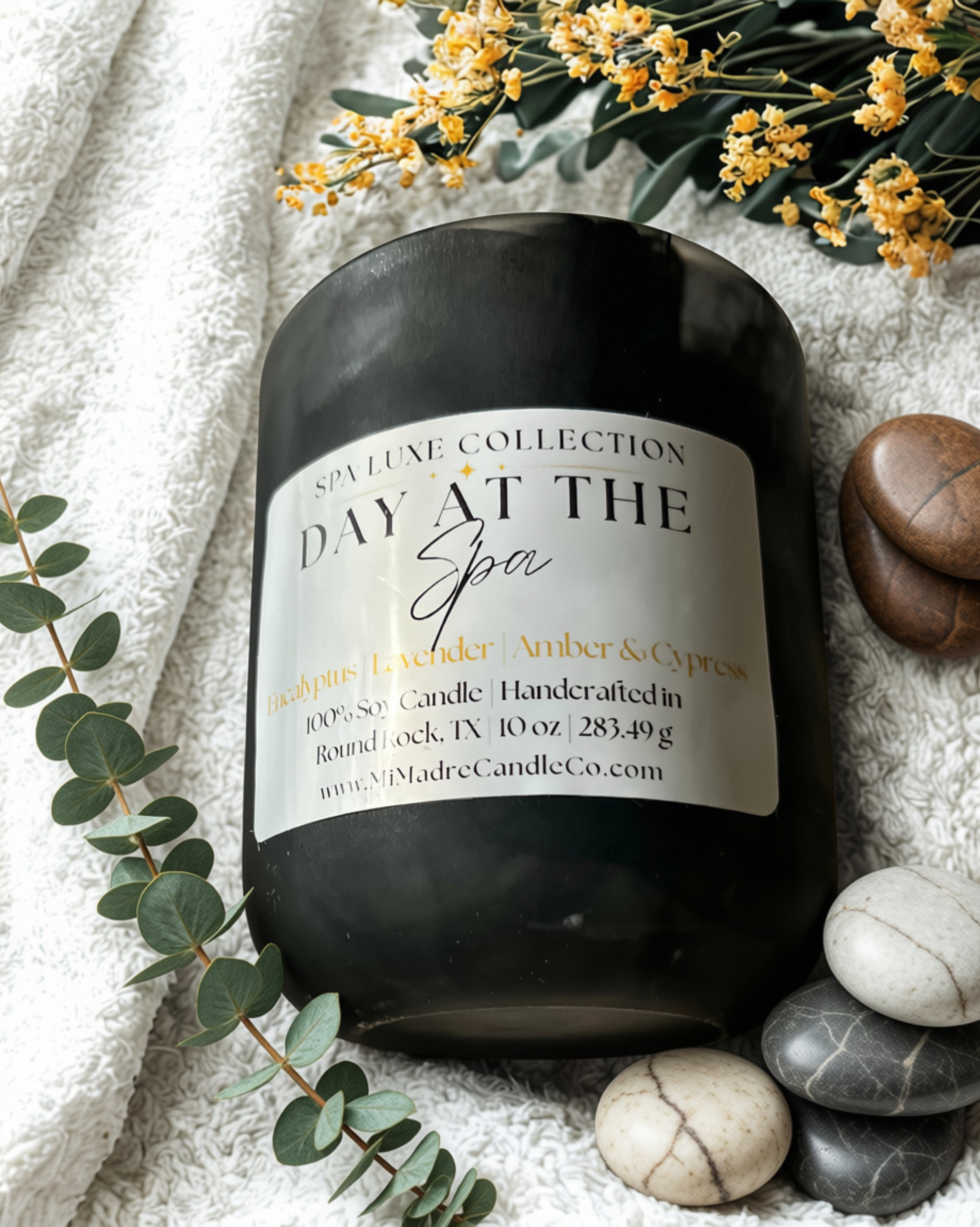Day at the Spa Candle | Eucalyptus, Lavender & Cypress Soy Candle