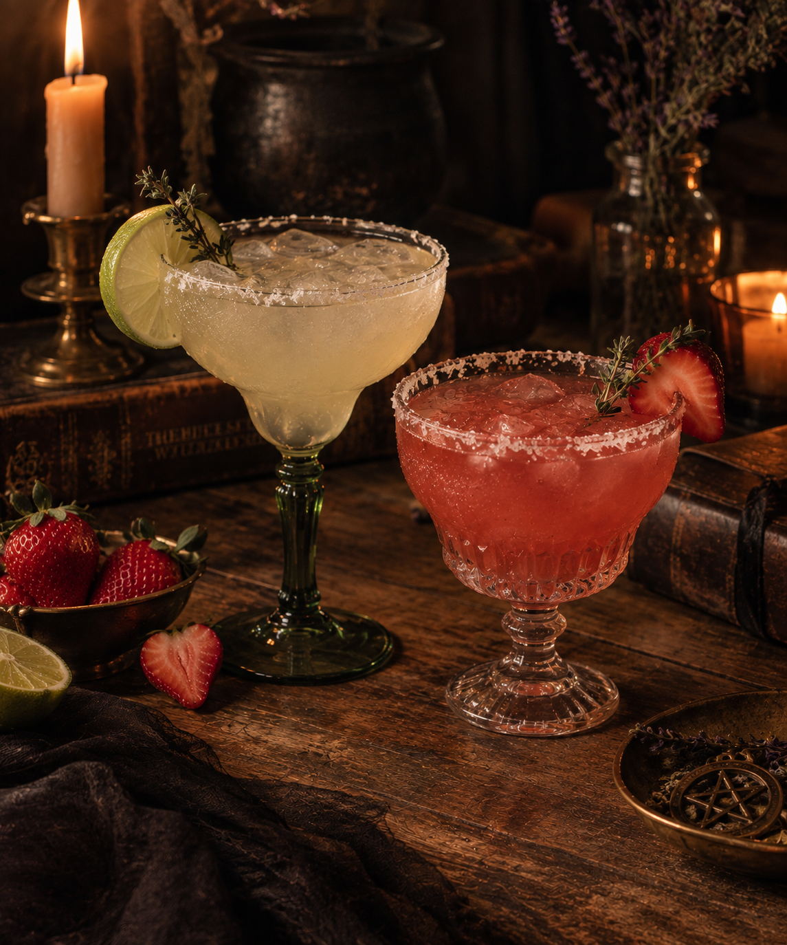 Candlelit Witchy Cocktails on a Rustic Table.png