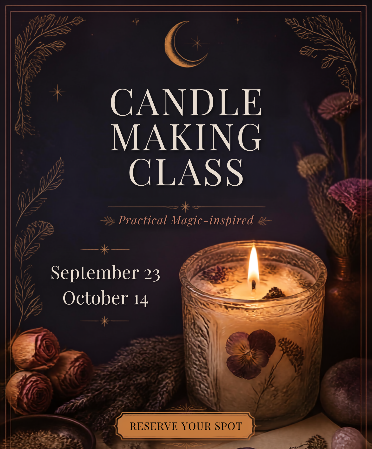 Practical Magic Candle Making Class