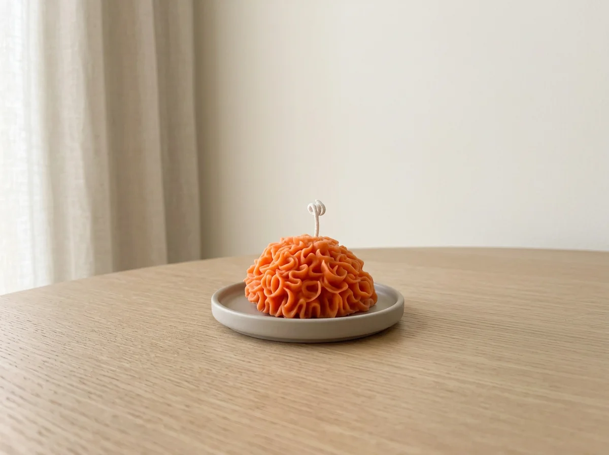 Cempasúchil Waxed Flower Soy Candle | Luz de Recuerdo Collection | Dia De Los Muertos