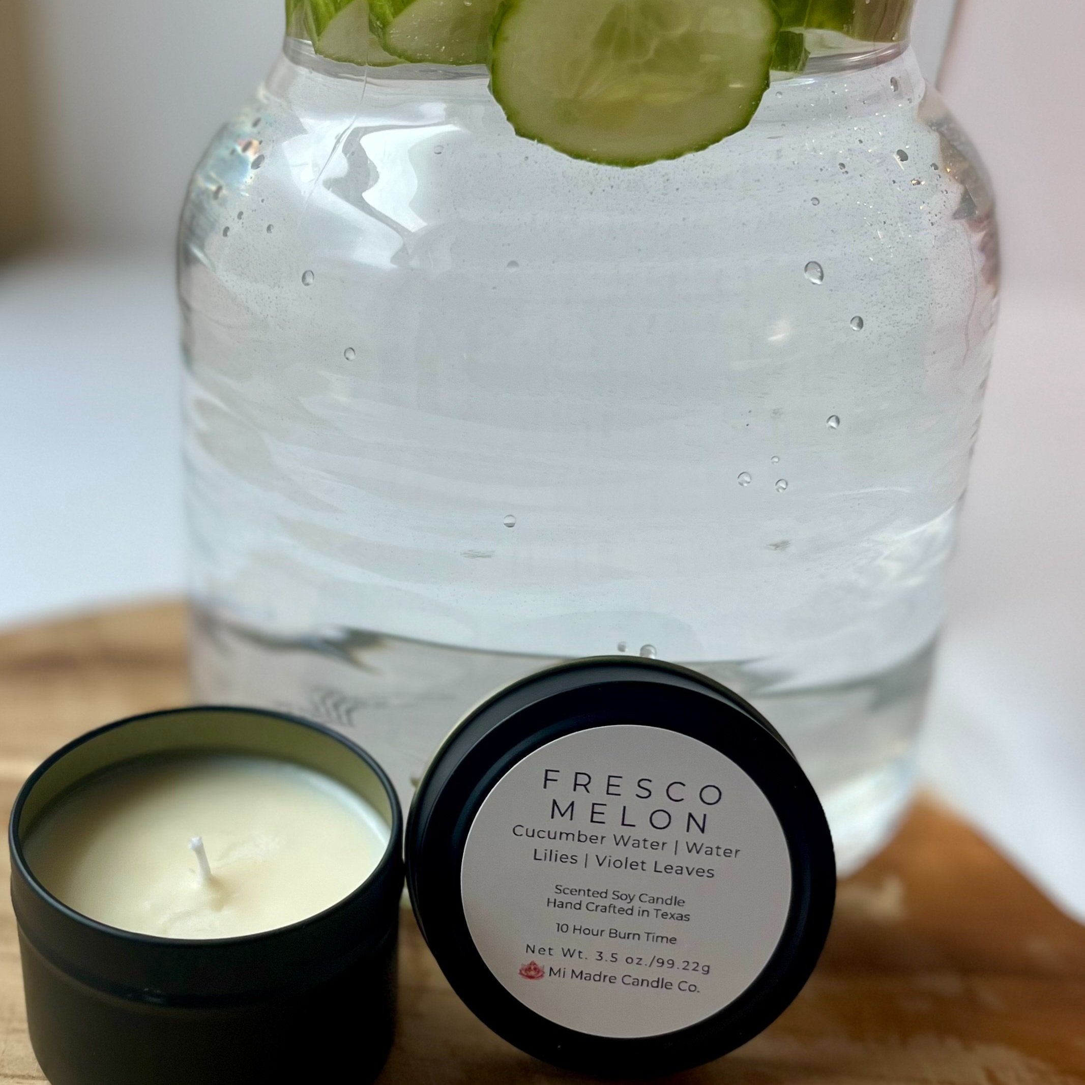 Savor the refreshing sweetness of Fresco Melon candle by Mi Madre Candle Co. Inspired by sunny afternoons and juicy summer melons on the porch.