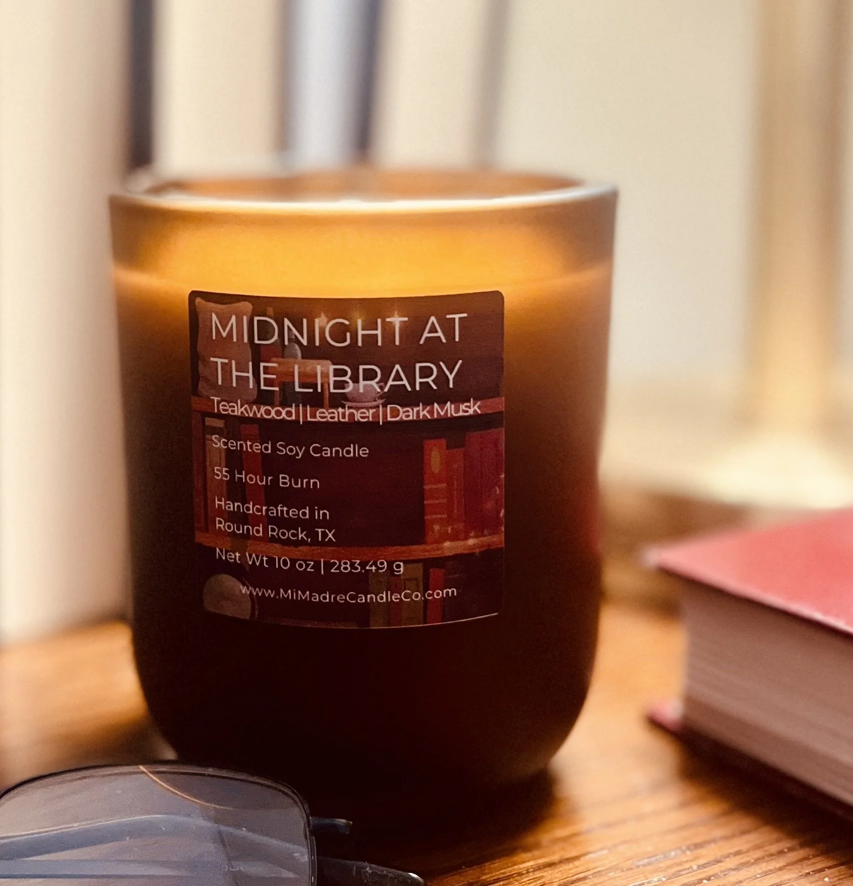 Midnight at the Library | Warm Woodsy Blended Soy Candle | Fall Candle