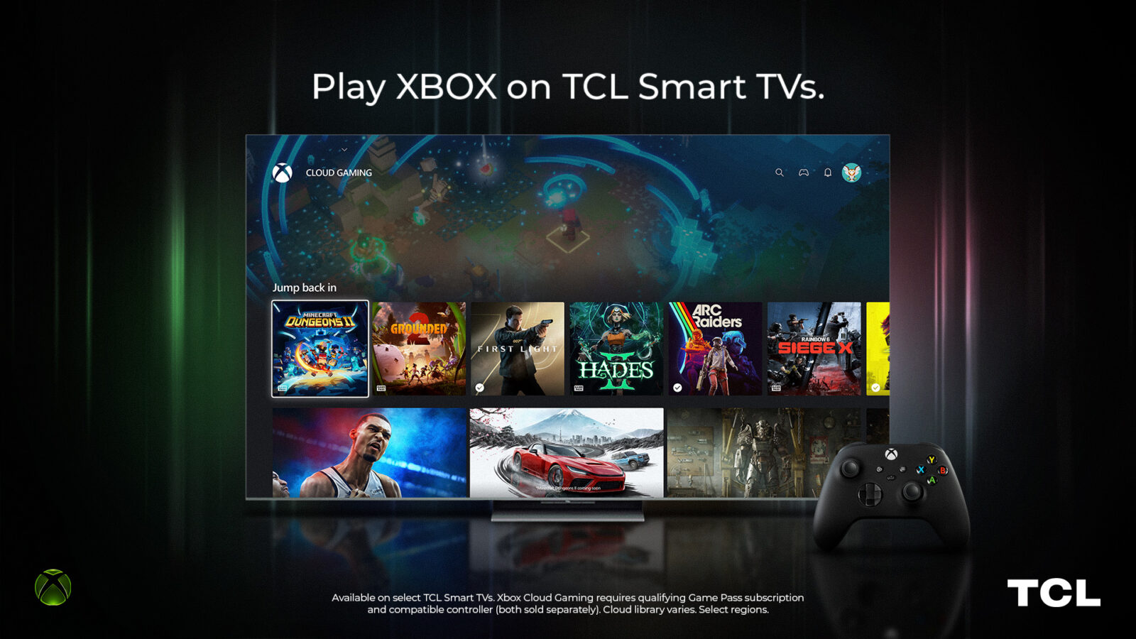 Xbox Cloud Gaming Comes to TCL TVs as Game Pass Adds Monthly Play Limits
