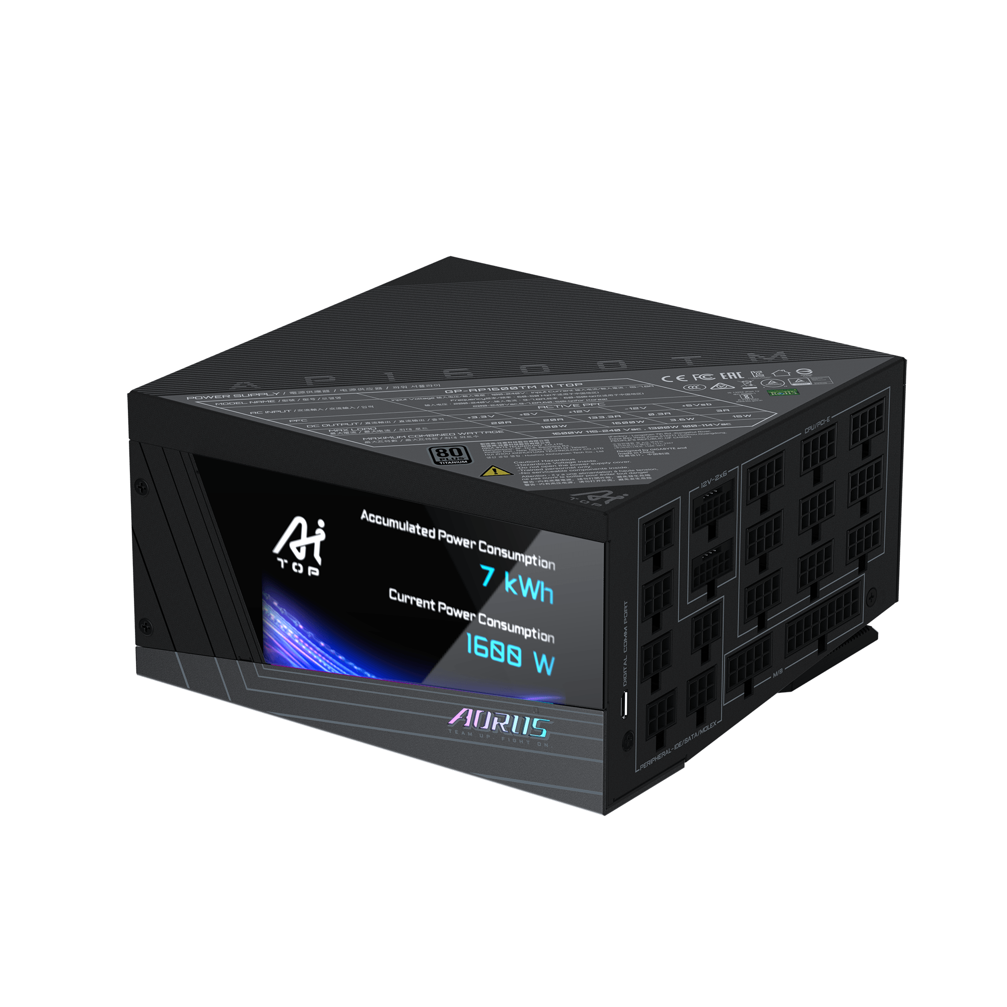 AORUS P1600W 80+ Titanium Modular PCIe 5.1 AI TOP_06.png