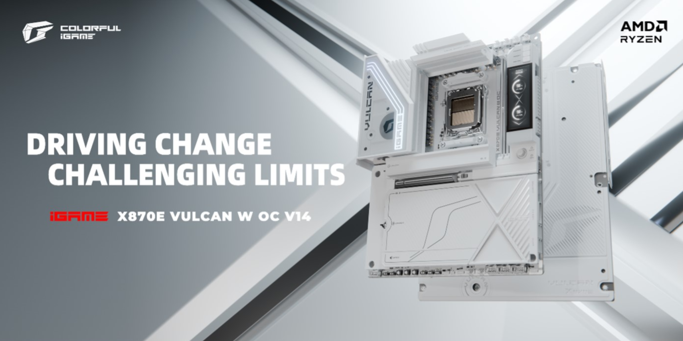 COLORFUL Launches iGame X870E VULCAN W OC With DDR5 10600+ Support