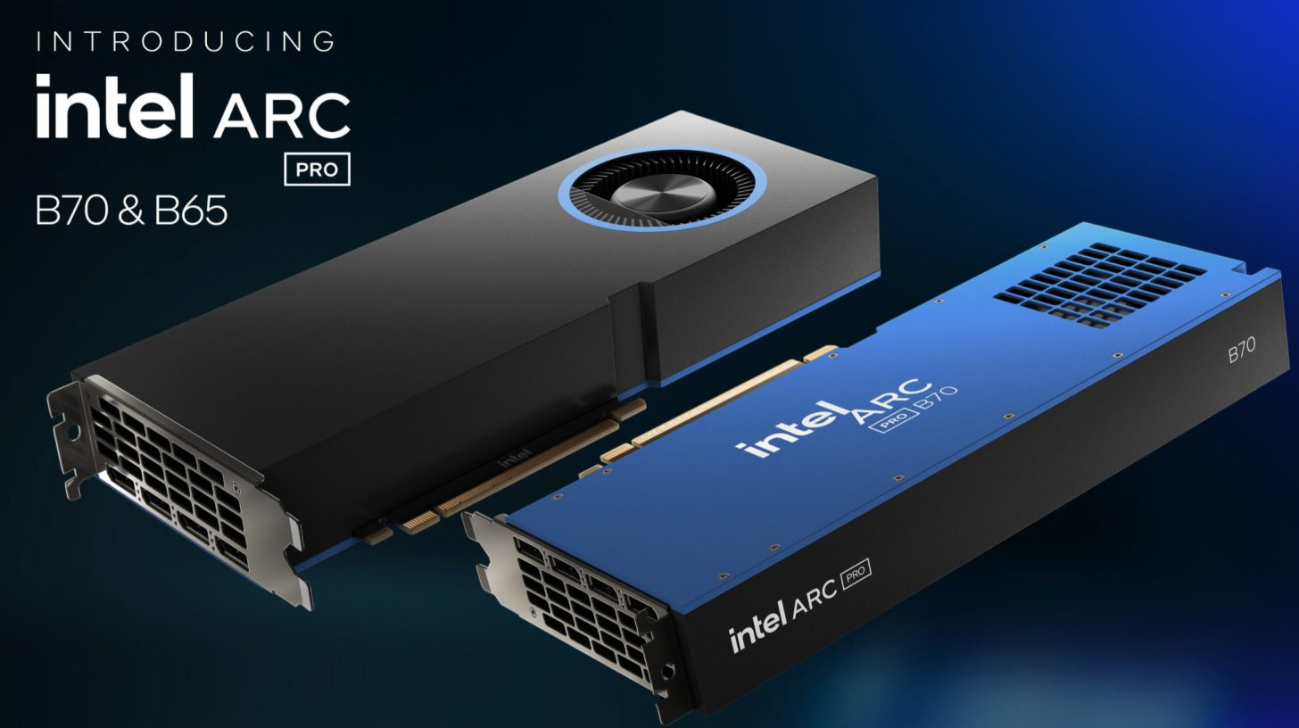 Intel Unveils Arc Pro B70 and Arc Pro B65, Bringing Big Battlemage to AI and Workstation GPUs With Up to 32 GB of VRAM