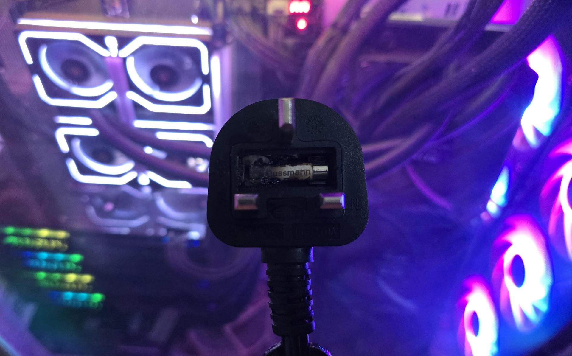 Four RTX 5090 GPUs Melt Wall Plug in AI Workstation, Raising Power Safety Concerns