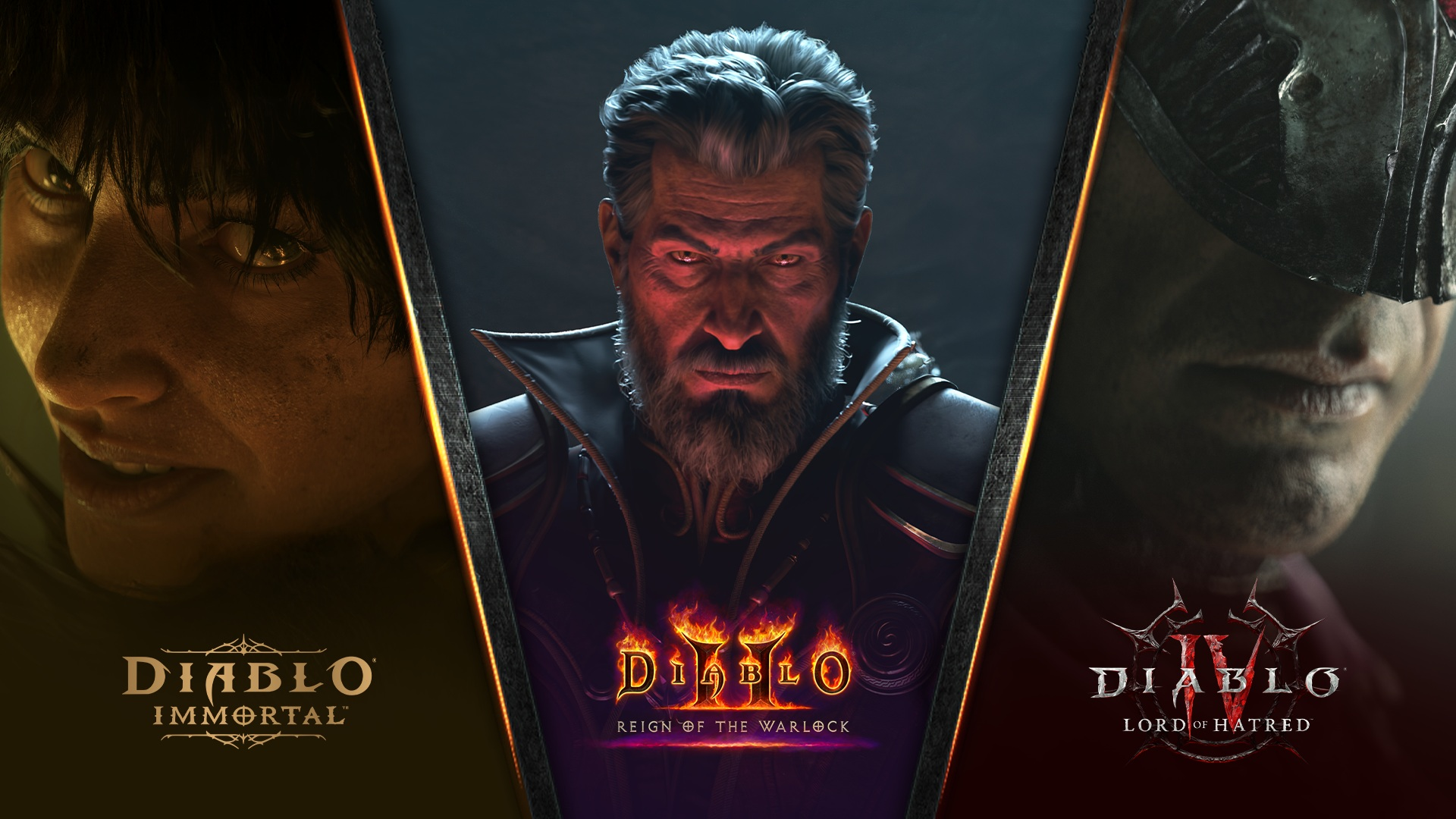 Blizzard Road to BlizzCon Kicks Off by Adding Warlocks to Diablo IV, Diablo Immortal, and Diablo II: Resurrected
