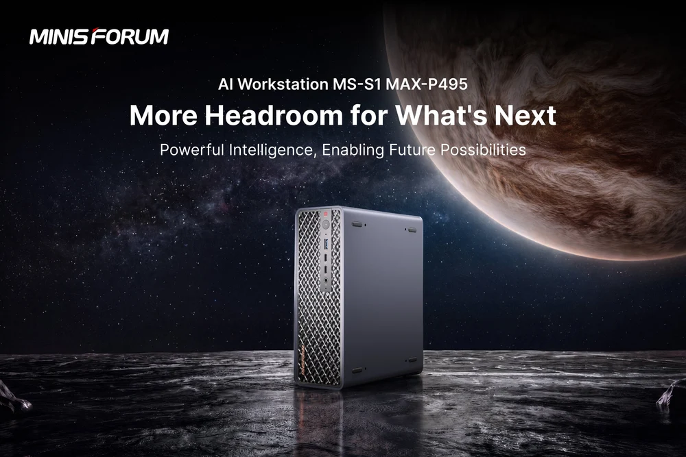 MINISFORUM MS S1 MAX P495 Brings Ryzen AI MAX Plus PRO 495 and 192 GB Memory