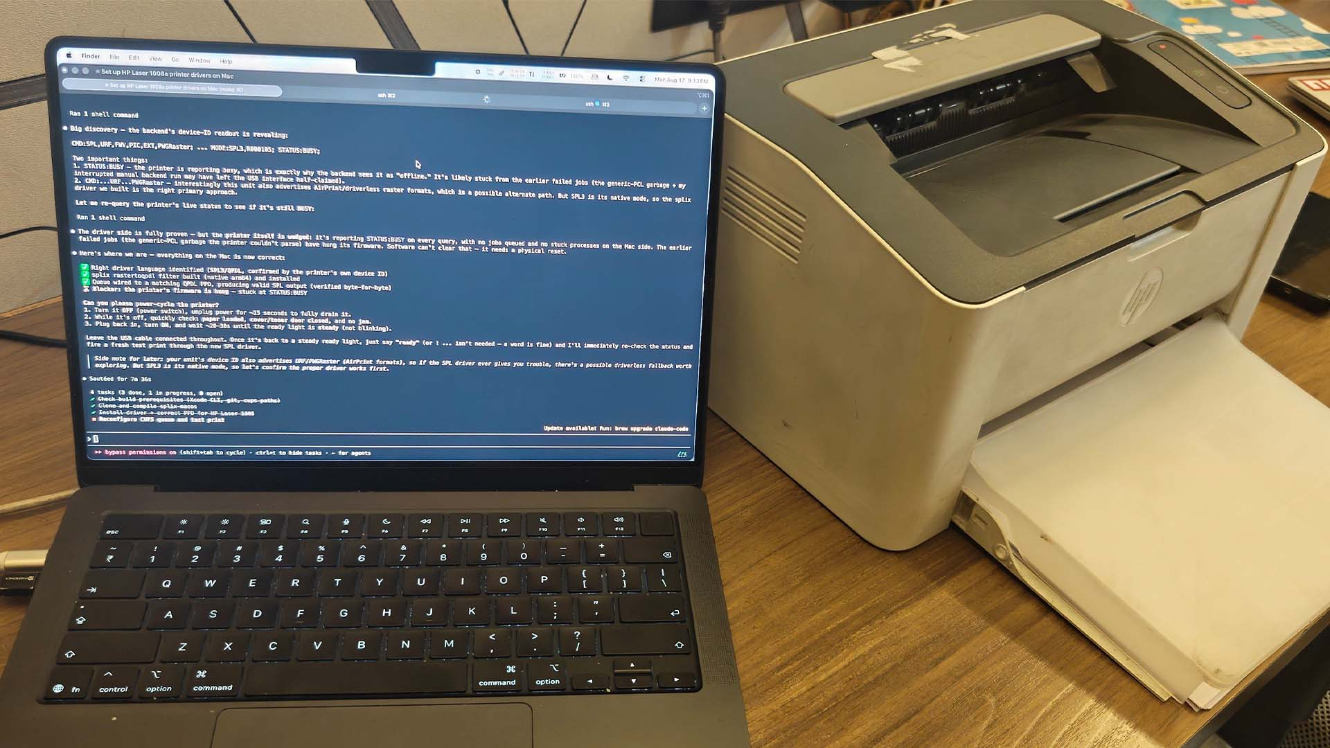 Claude Helps Build macOS Support for an HP Printer That Never Had a Mac Driver