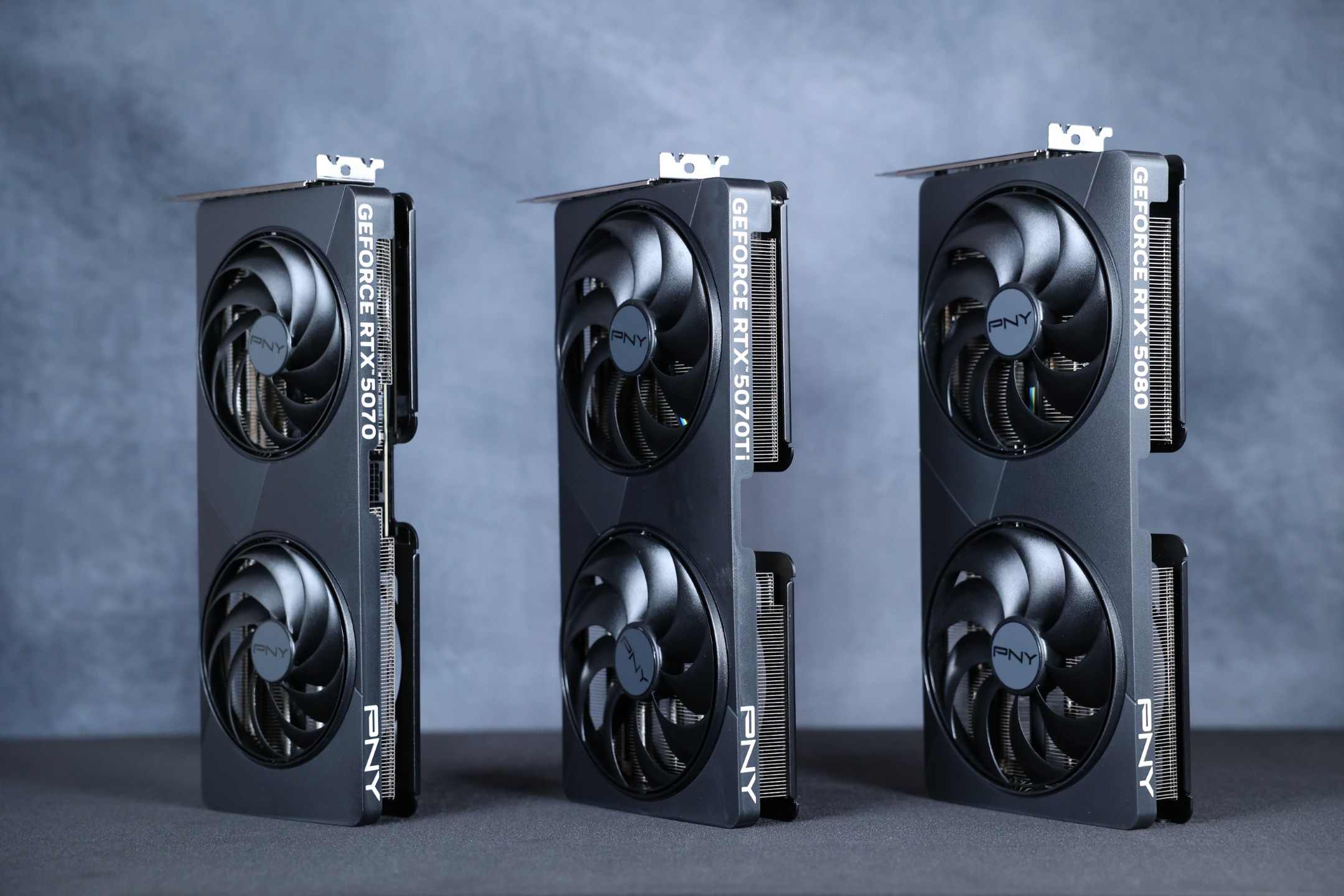 PNY Reveals Dual Slot Slim GeForce RTX 5080, RTX 5070 Ti, And RTX 5070 Models With Factory Overclocks Intact For SFF Builds