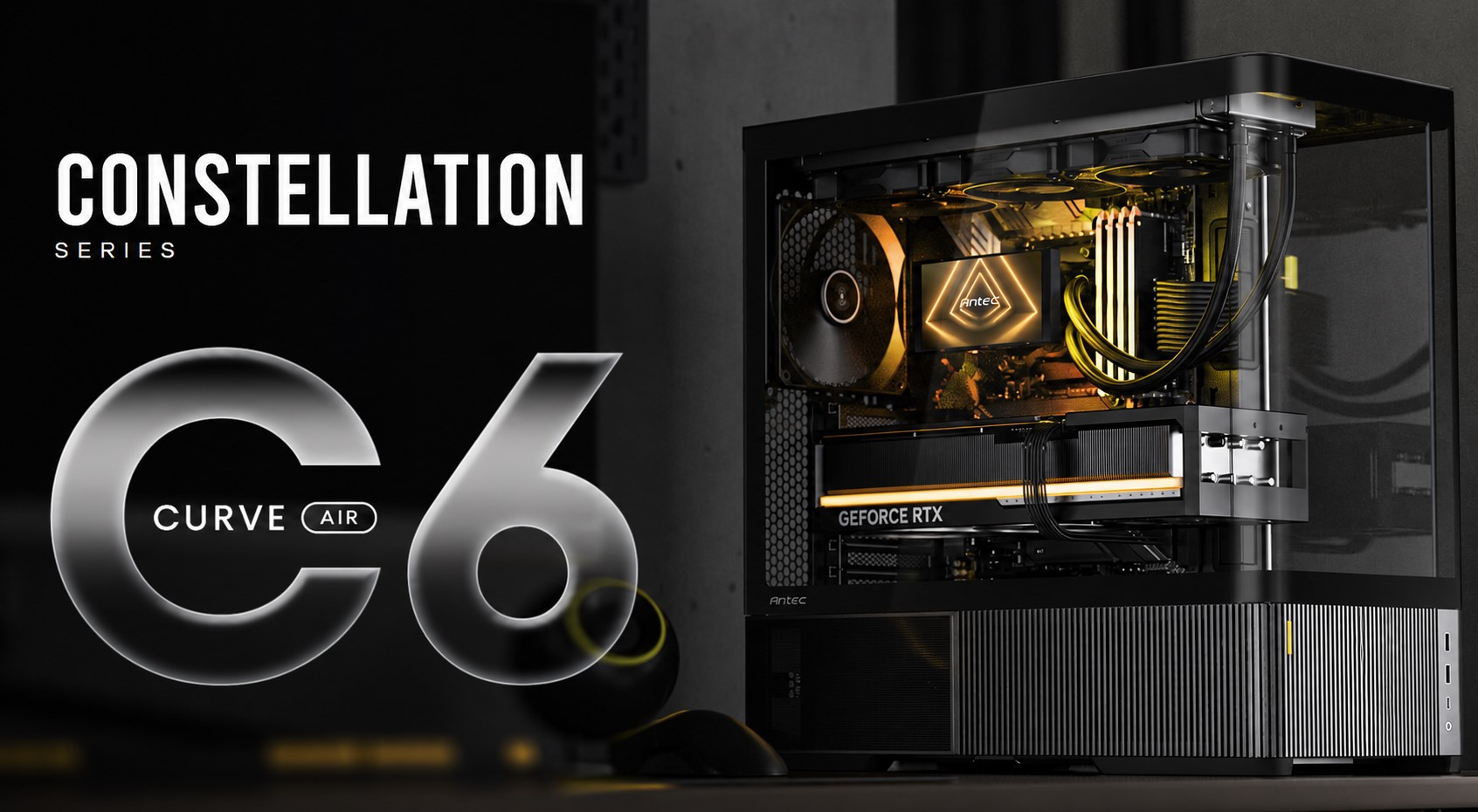 Antec Unveils C6 Curve Air With Curved Front Glass, Three Sided Panoramic Design, and 450mm GPU Clearance