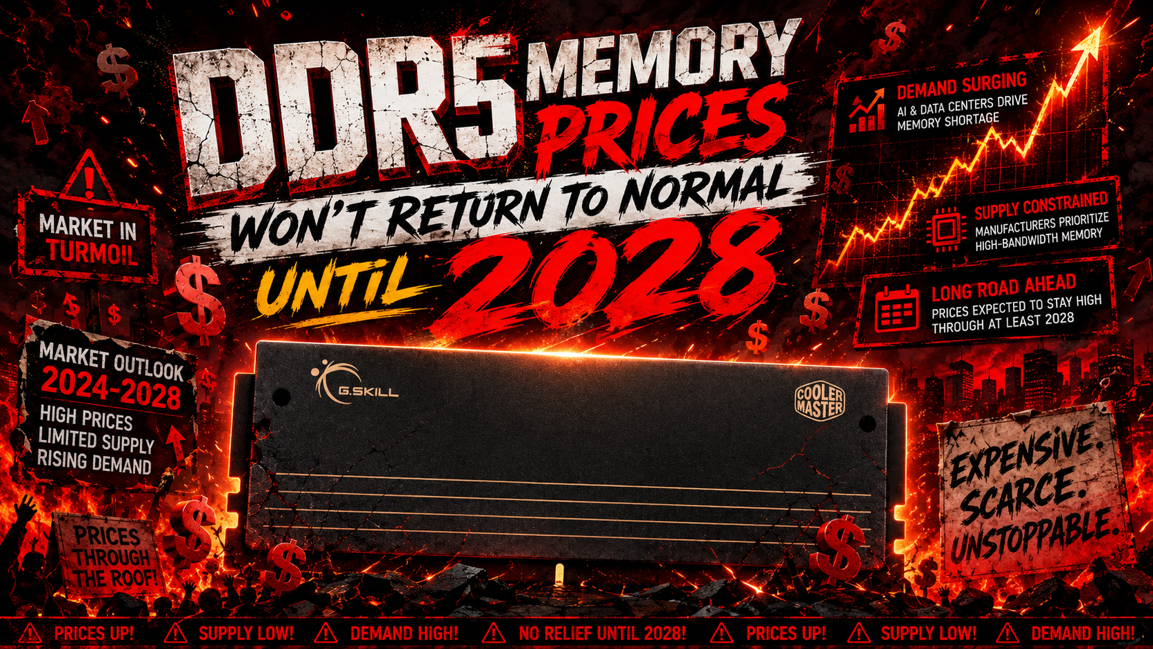 AMD Says DDR5 Memory Prices May Stay High for Another 2 Years