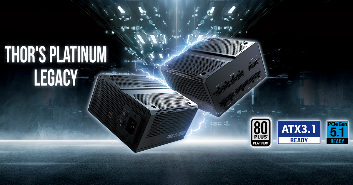GAMDIAS Launches THOR P2 Platinum PSUs With Up to 1350W and Native 600W GPU Power