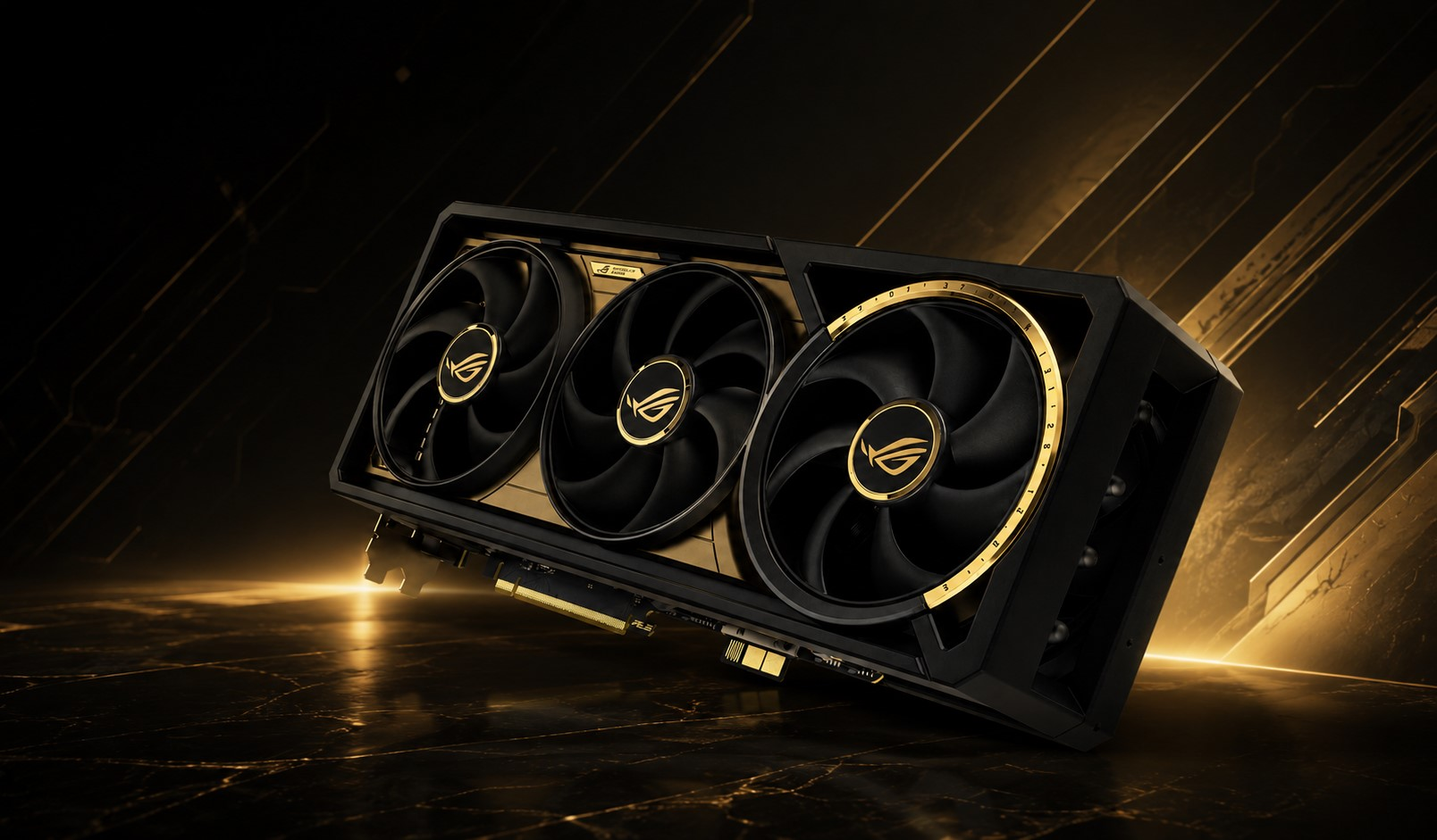ASUS Teases Gold And Black ROG Astral RTX 50 Series BTF GPU For ROG 20th Anniversary