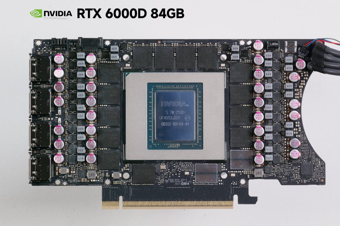 NVIDIA RTX 6000D 84 GB PCB Leak Shows 28x 3 GB GDDR7 Layout and 448 Bit Memory Bus