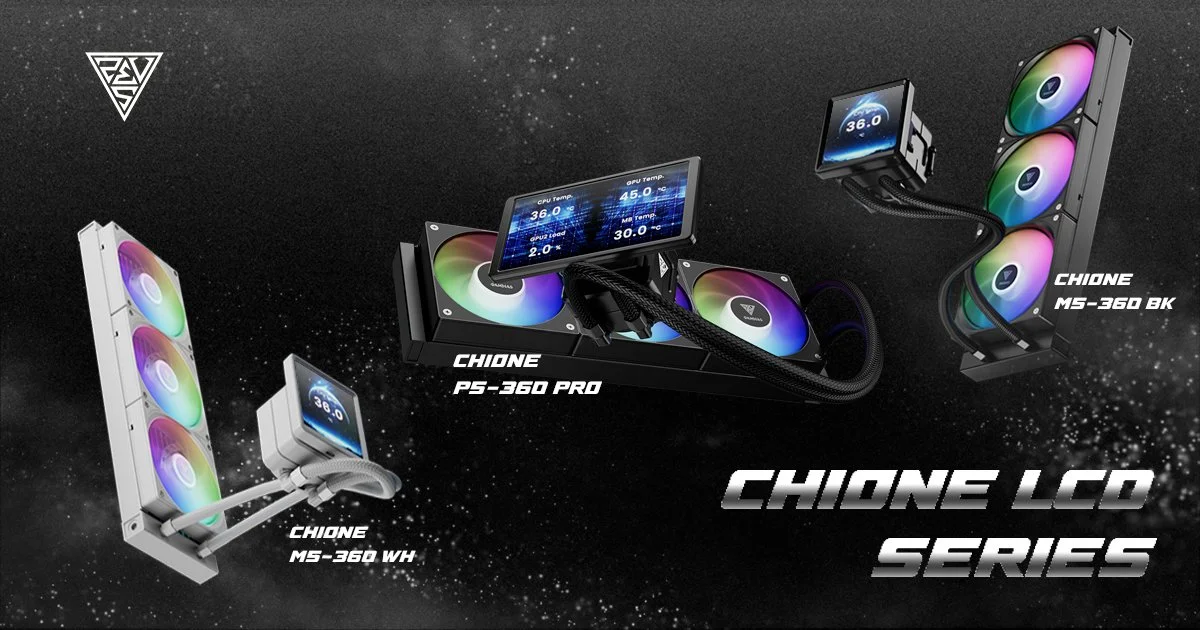 GAMDIAS Launches CHIONE P5 360 PRO and M5 360 With Adjustable LCD Displays