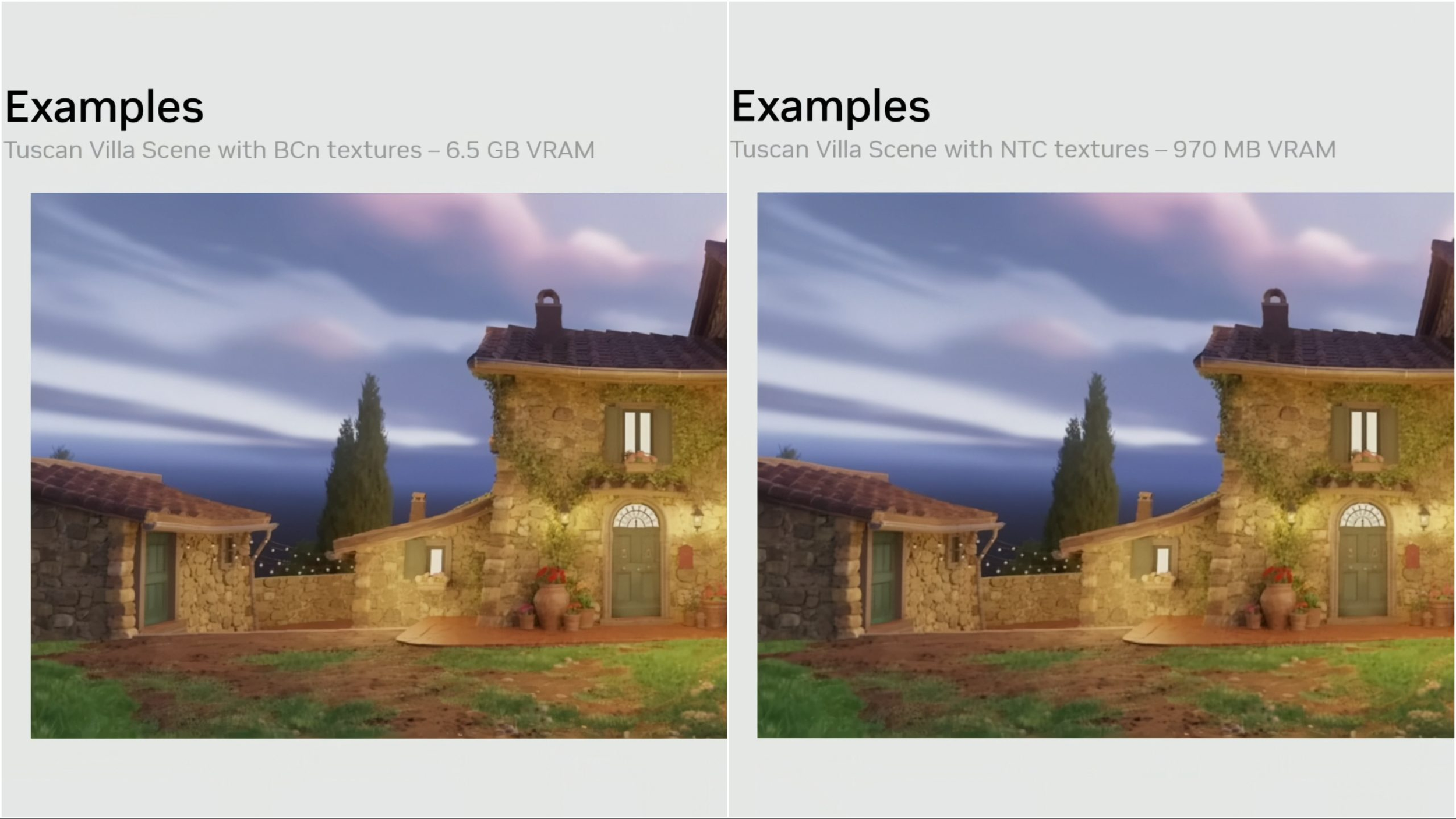NVIDIA Shows Neural Texture Compression Slashing VRAM Use by 85%, or Delivering Better Texture Quality Within the Same Budget