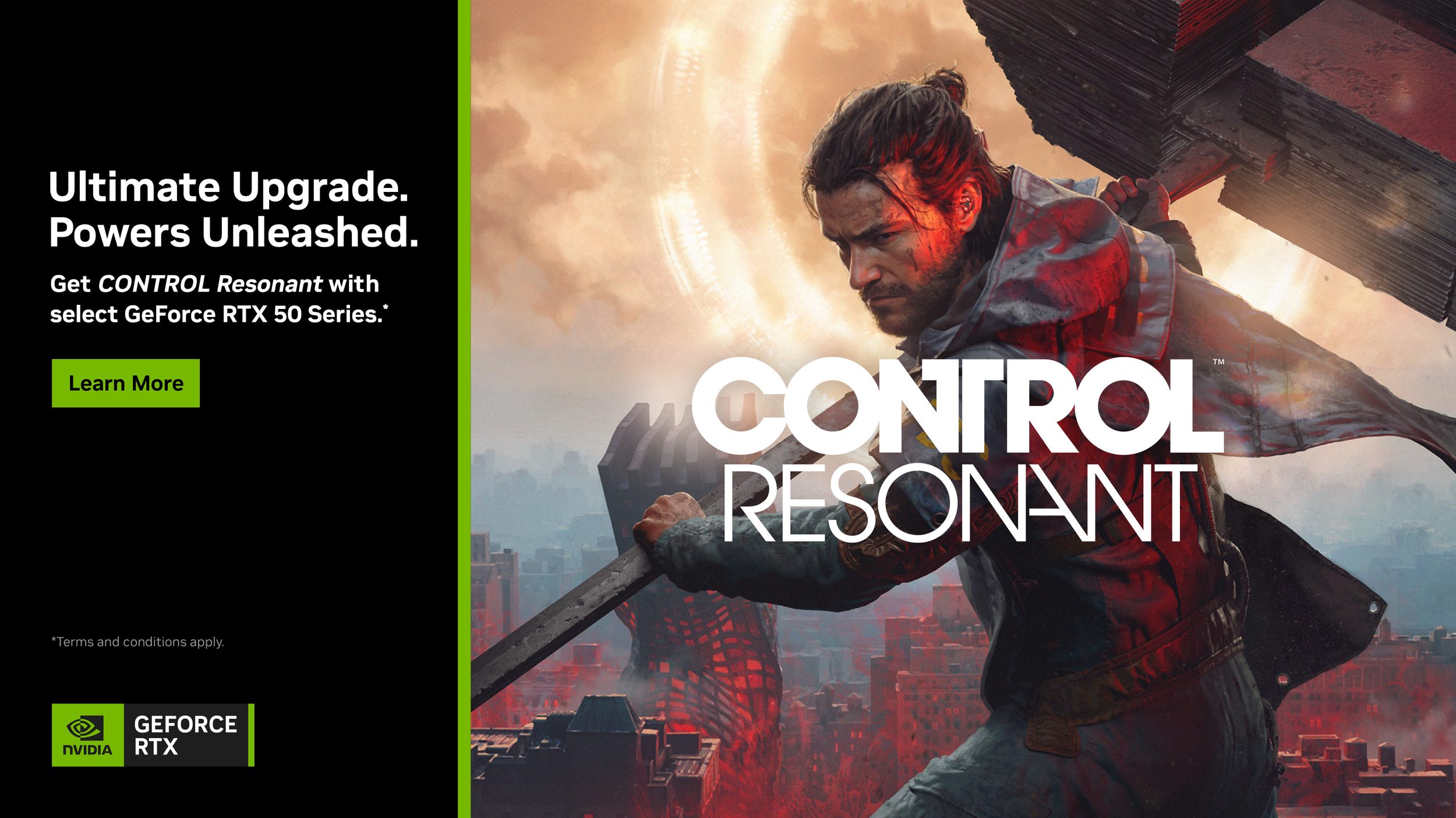 NVIDIA Bundles CONTROL Resonant With GeForce RTX 5070 and Above as NVIDIA App Gains Major RTX Controls