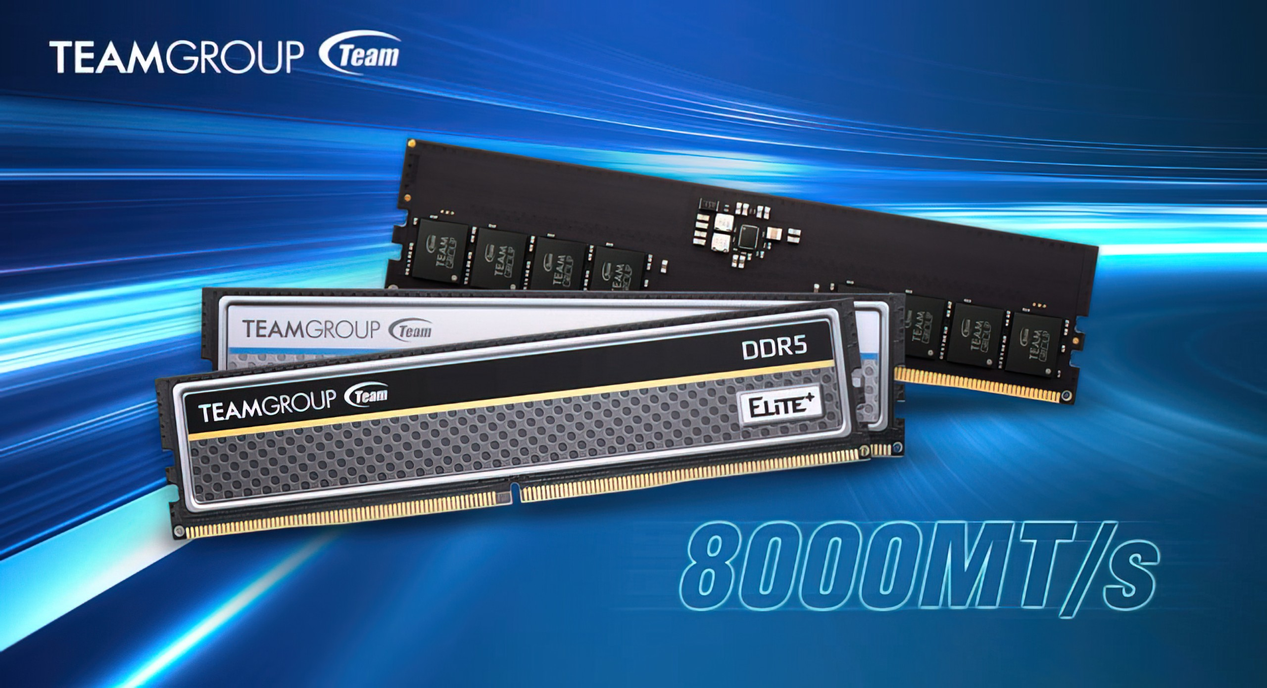 TEAMGROUP Pushes JEDEC DDR5 to 8000 MT/s at 1.1V With New ELITE and ELITE PLUS Memory Kits