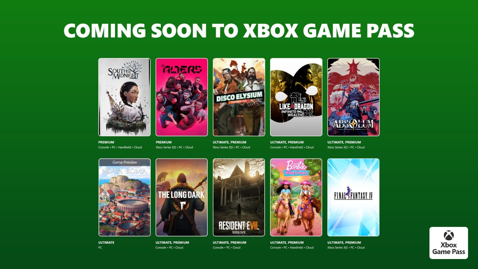 Disco Elysium, The Long Dark, Like a Dragon: Infinite Wealth, Resident Evil 7, and More Join Xbox Game Pass in March Wave 2