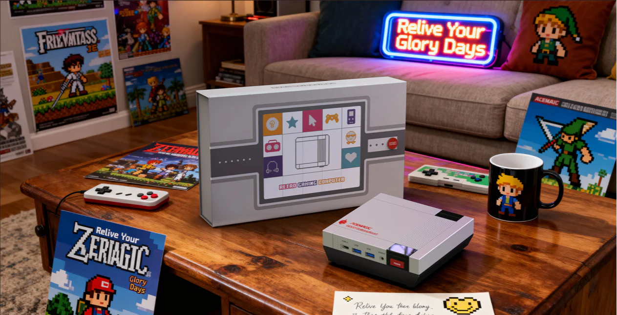 ACEMAGIC Launches Retro X5 Mini PC That Nails Nintendo NES Style With a Ryzen AI 9 HX 370 Inside