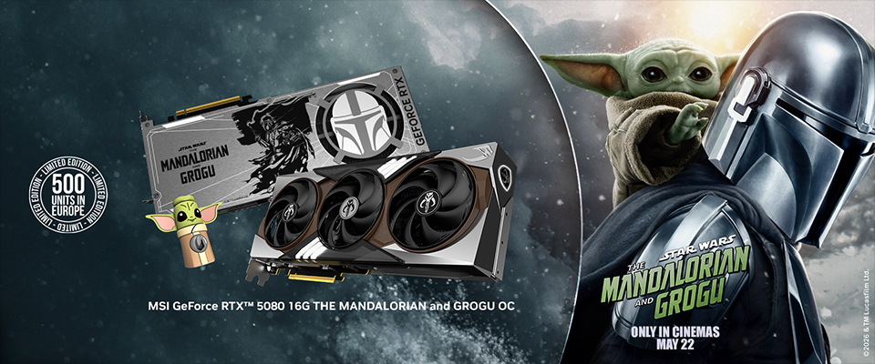 MSI Launches Ultra Limited Mandalorian and Grogu RTX 5080 OC for Europe With Only 500 Units Available