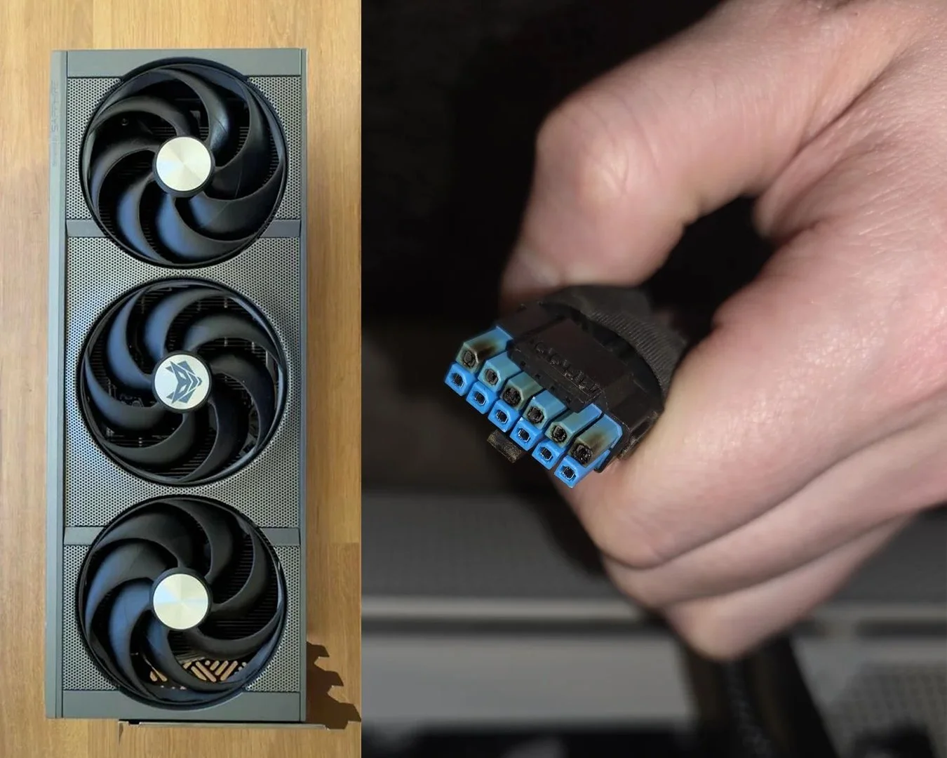 Sapphire RX 9070 XT Nitro Plus Faces Fresh 16 Pin Power Connector Burn Reports as 2 Users Detail Failures and 1 RMA Dispute