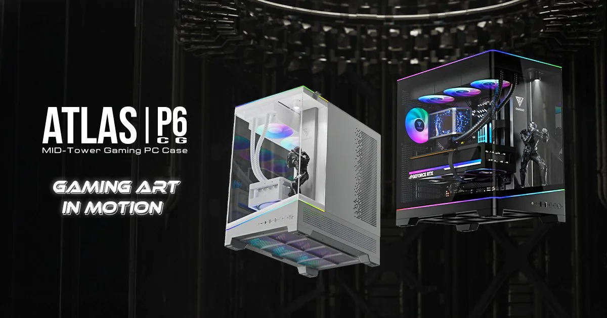 GAMDIAS Unveils ATLAS P6 CG computer Case With 270 Degree Curved Glass, Figure Display Stage