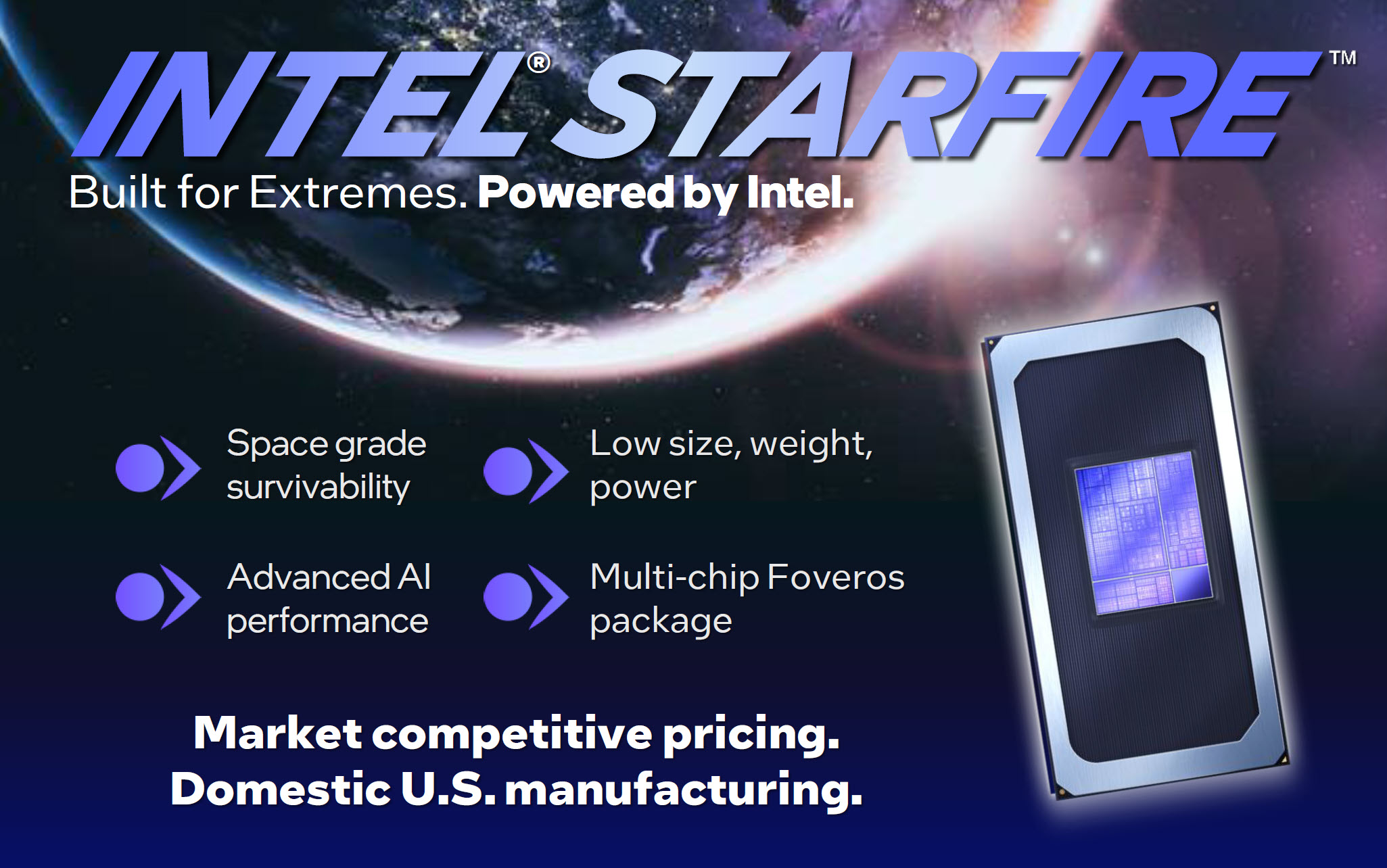 Intel Unveils Starfire Space Chips With 8 Cores, 18A Technology, and Up to 75 TOPS