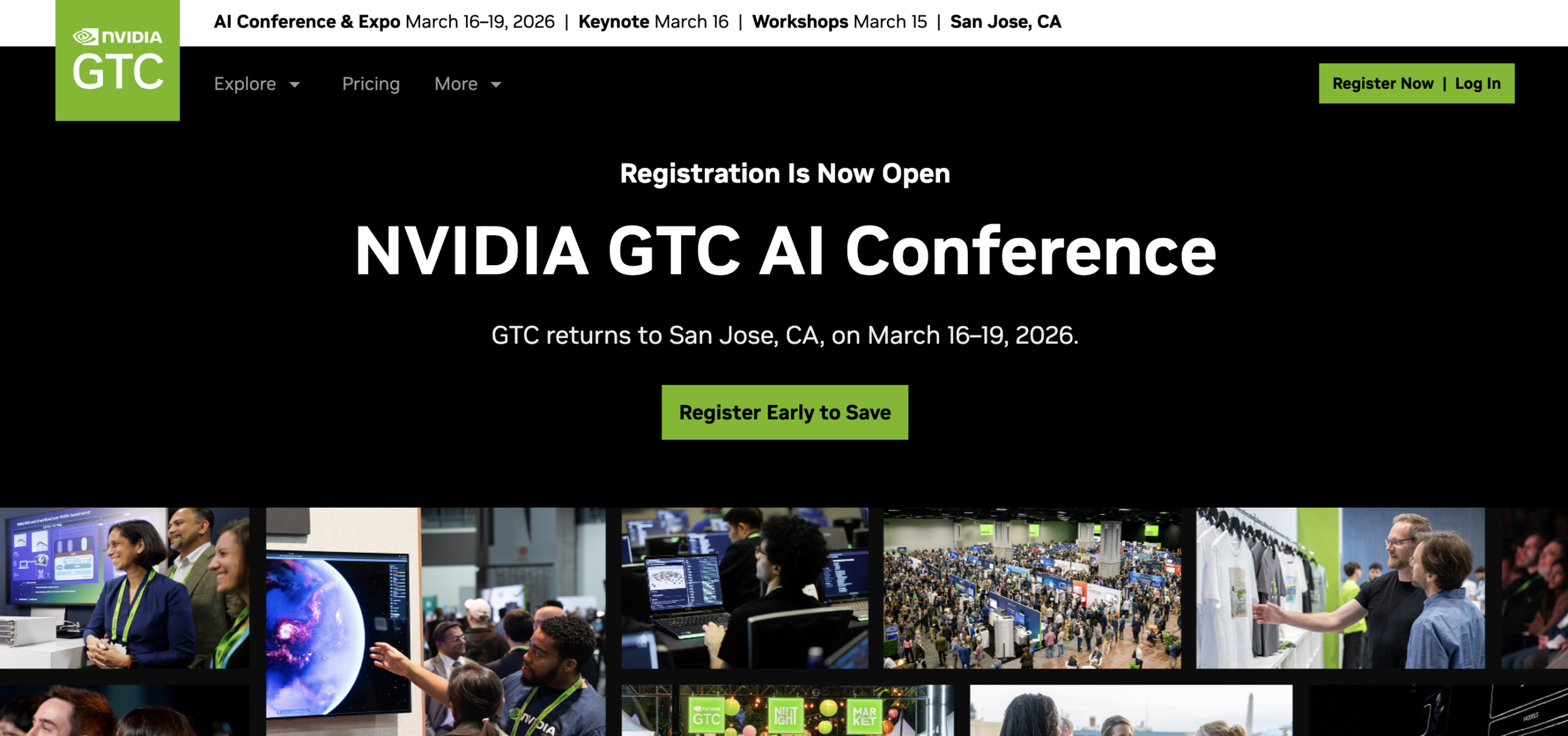 NVIDIA Confirms GTC 2026 Will Return to San Jose on March 16.
