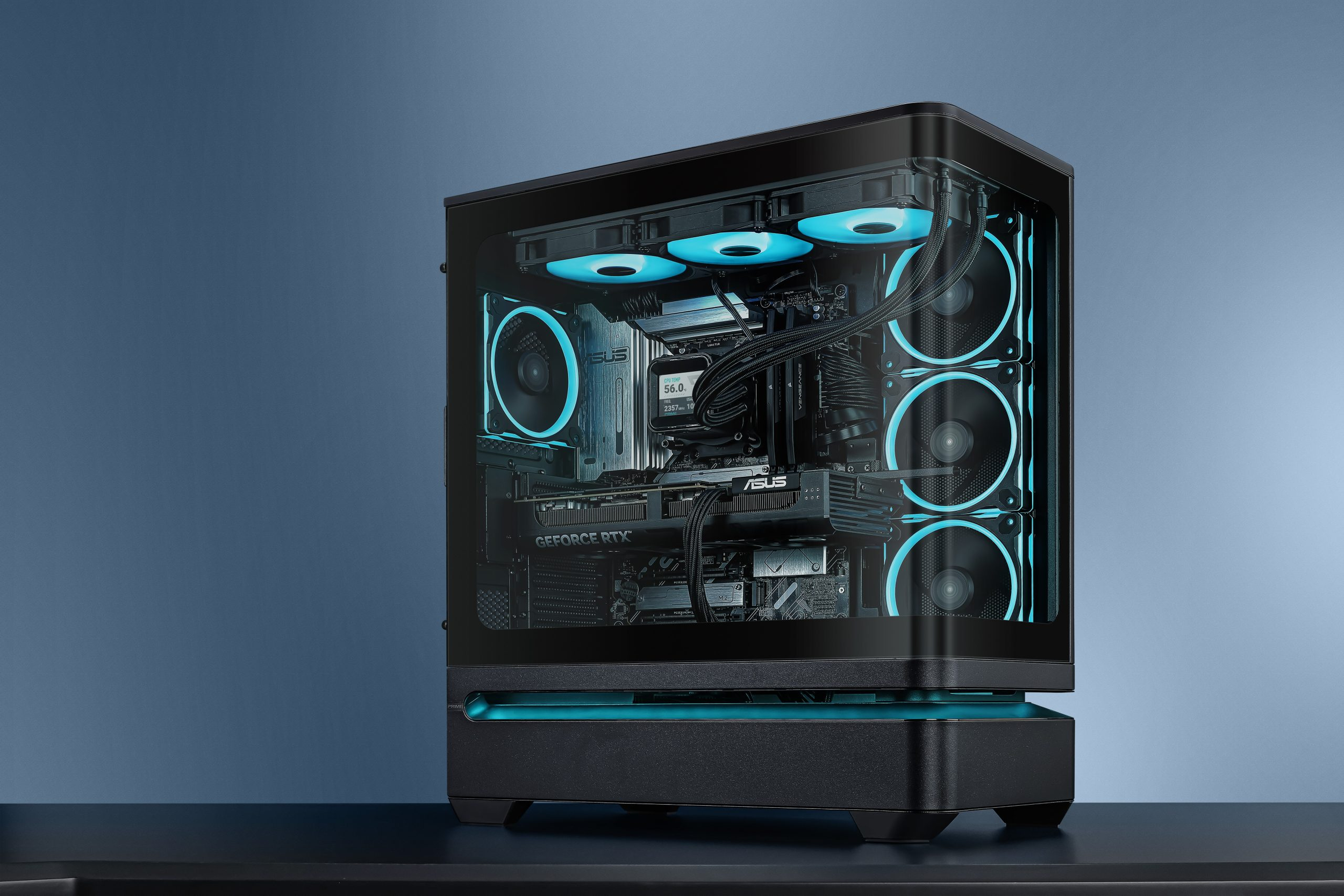 ASUS Prime AP304 Combines Panoramic Glass With Dedicated GPU Airflow