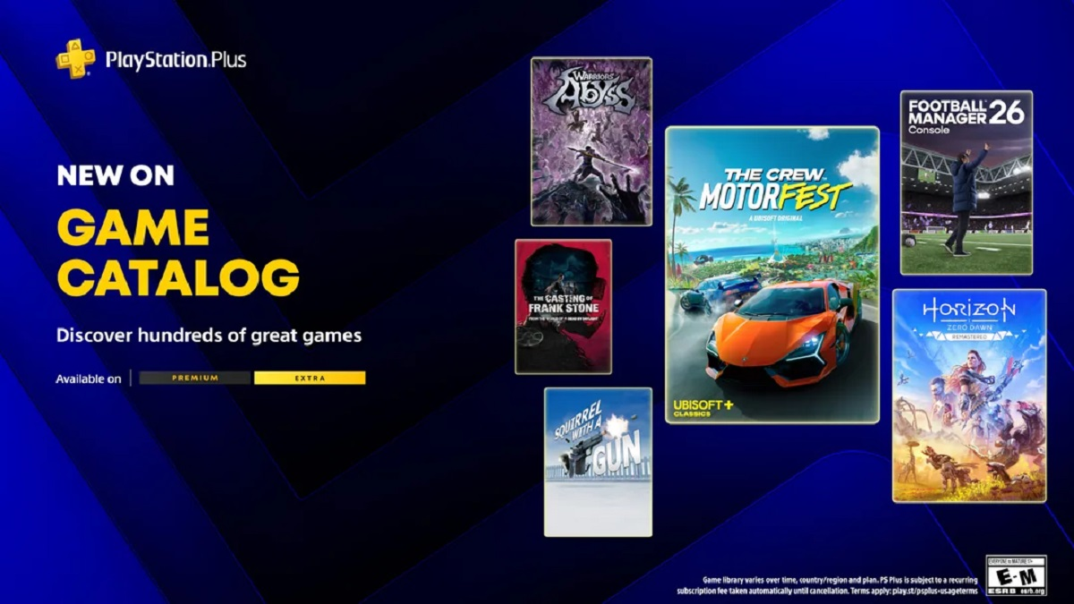 The Crew Motorfest, Horizon Zero Dawn Remastered and Squirrel with a Gun Lead April 2026’s PS Plus Extra Lineup