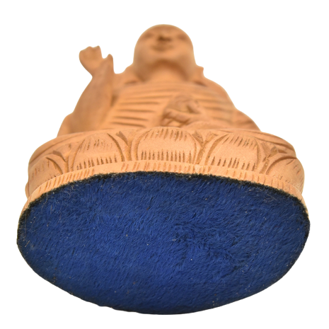 Wooden sitting medicine Buddha carving