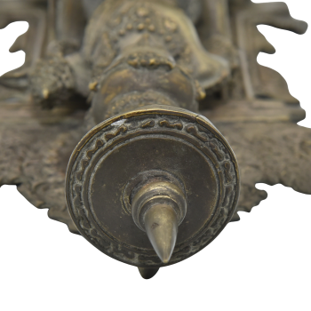 Chenrezig (Avalokiteshvara) Brass Statue  top view. close up.png